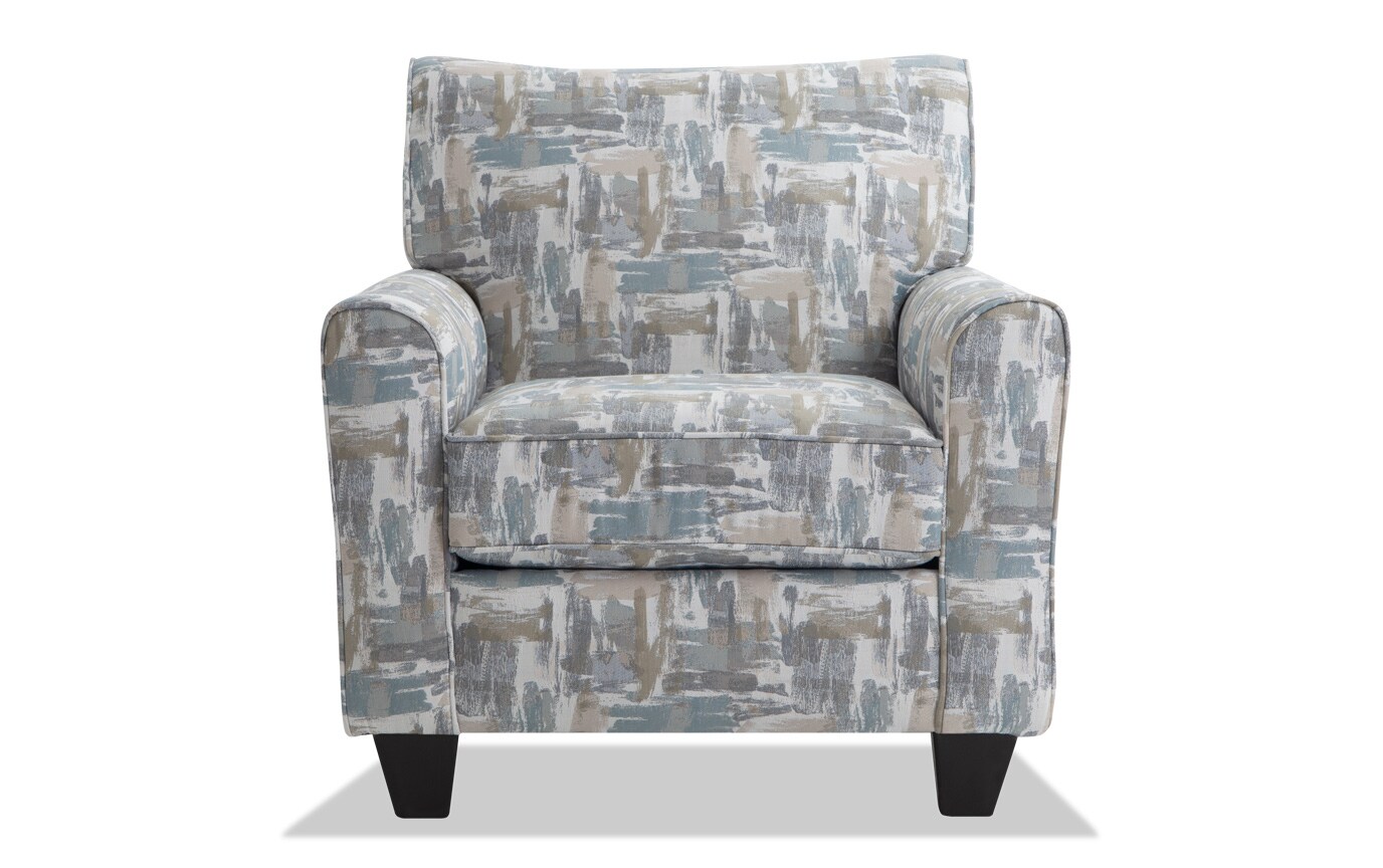 Harmony Sea Foam Blue Accent Chair Bobs Com Gallery Slider Image 1