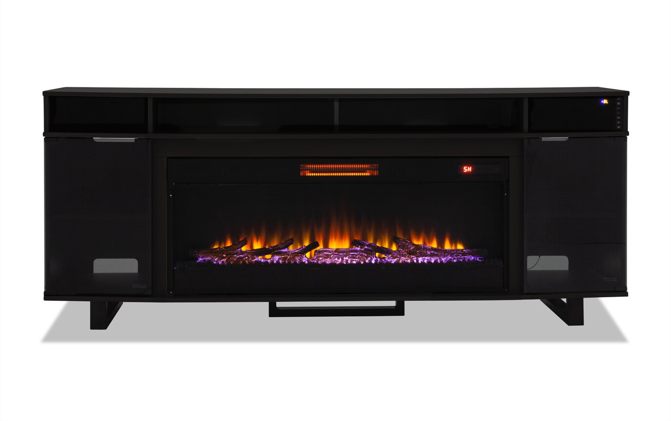 Blaze Black Fireplace Bobs Com