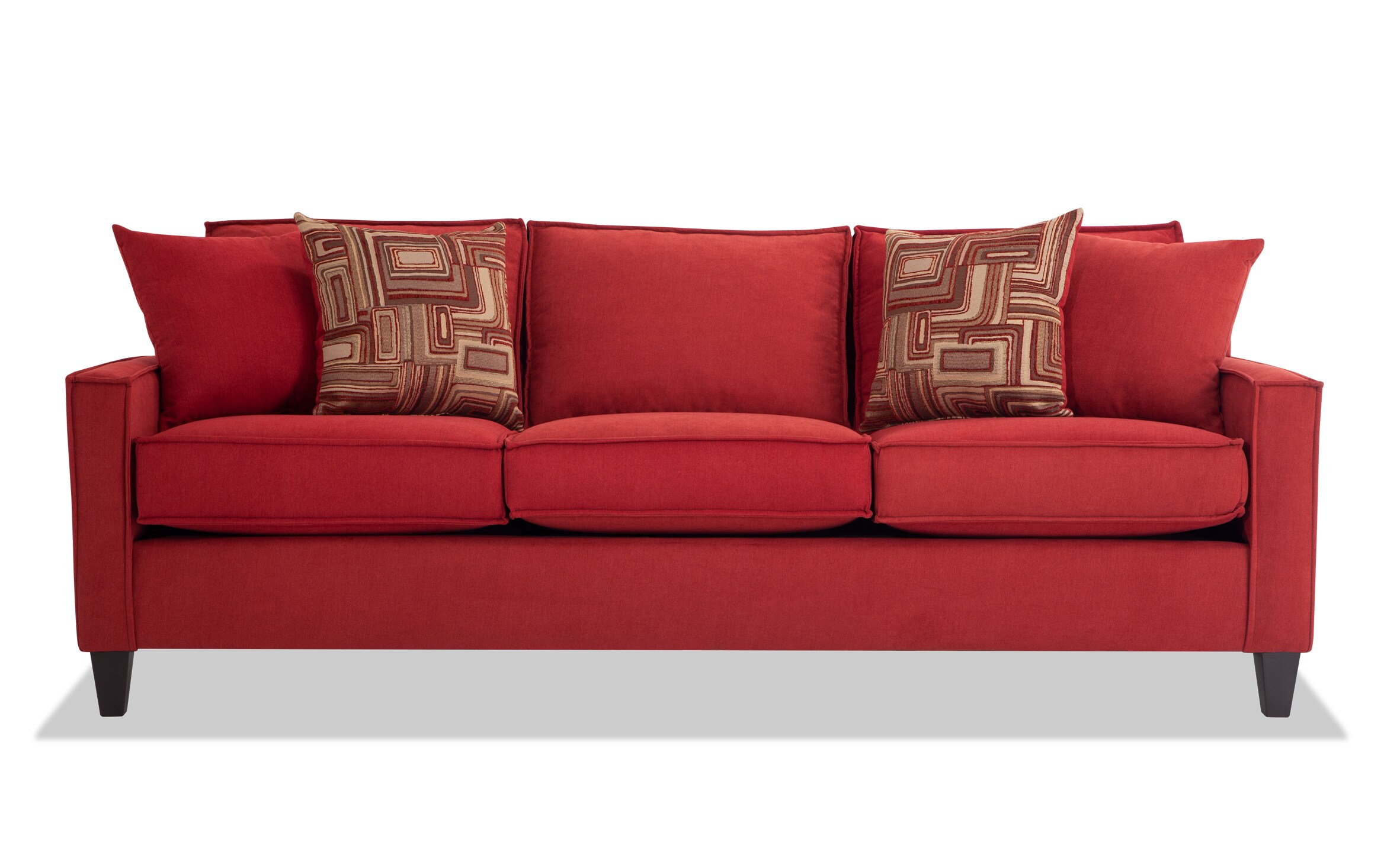 Jessie 88 Red Sofa Bob S, Red Sofa Bed Sectional