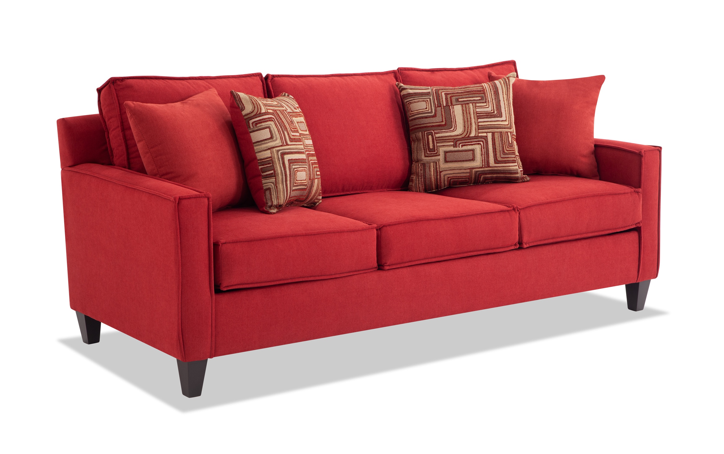 Jessie 80 Red Sofa Bobs Com