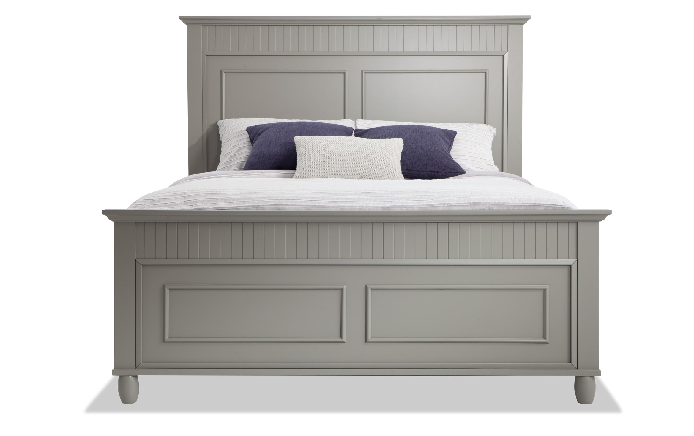 Spencer Queen Gray Bed Bob S, Twin Size Bed Bobs Furniture