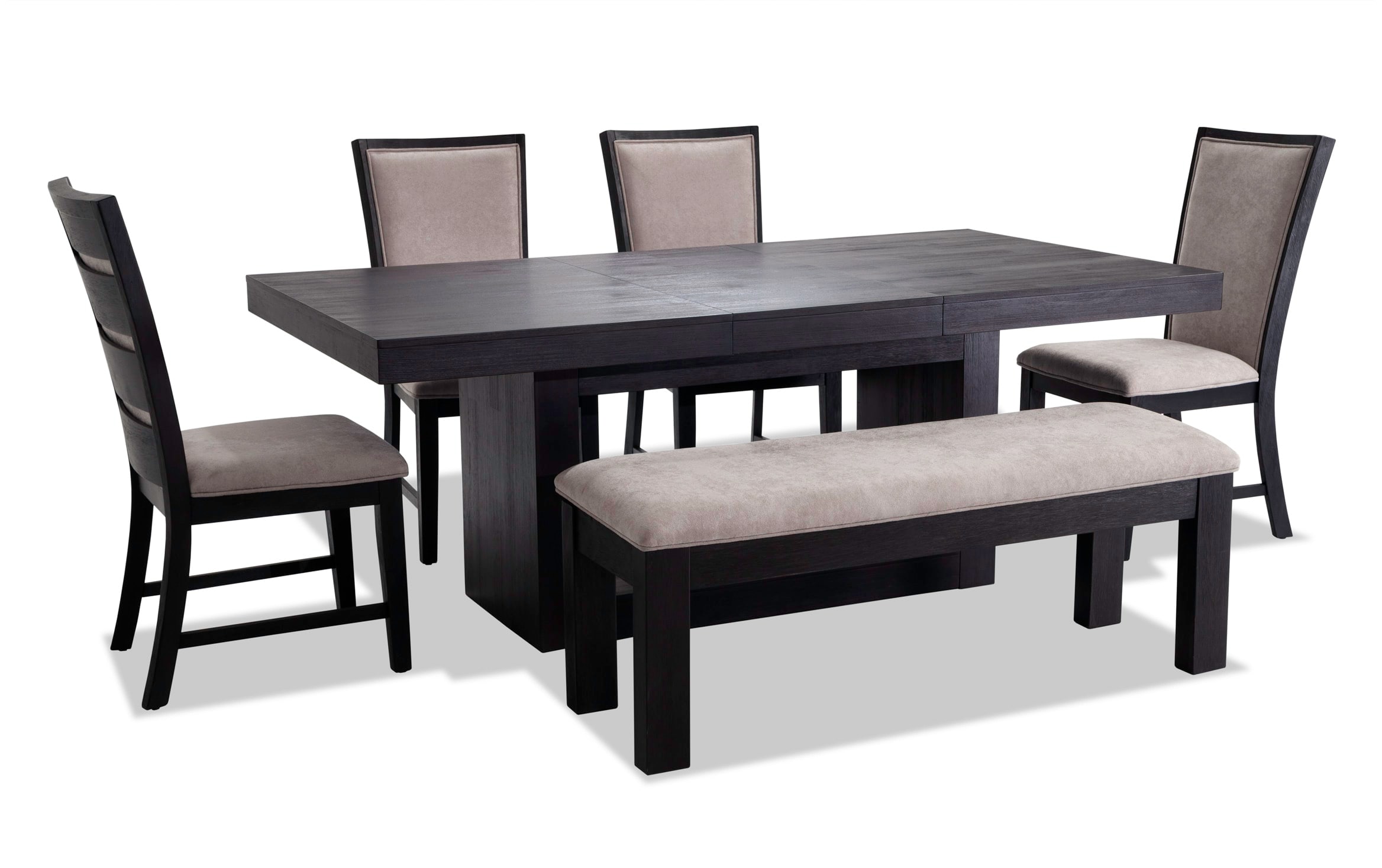 Cosmopolitan 6 Piece Dining Set With Bench Bob S Discount Furniture