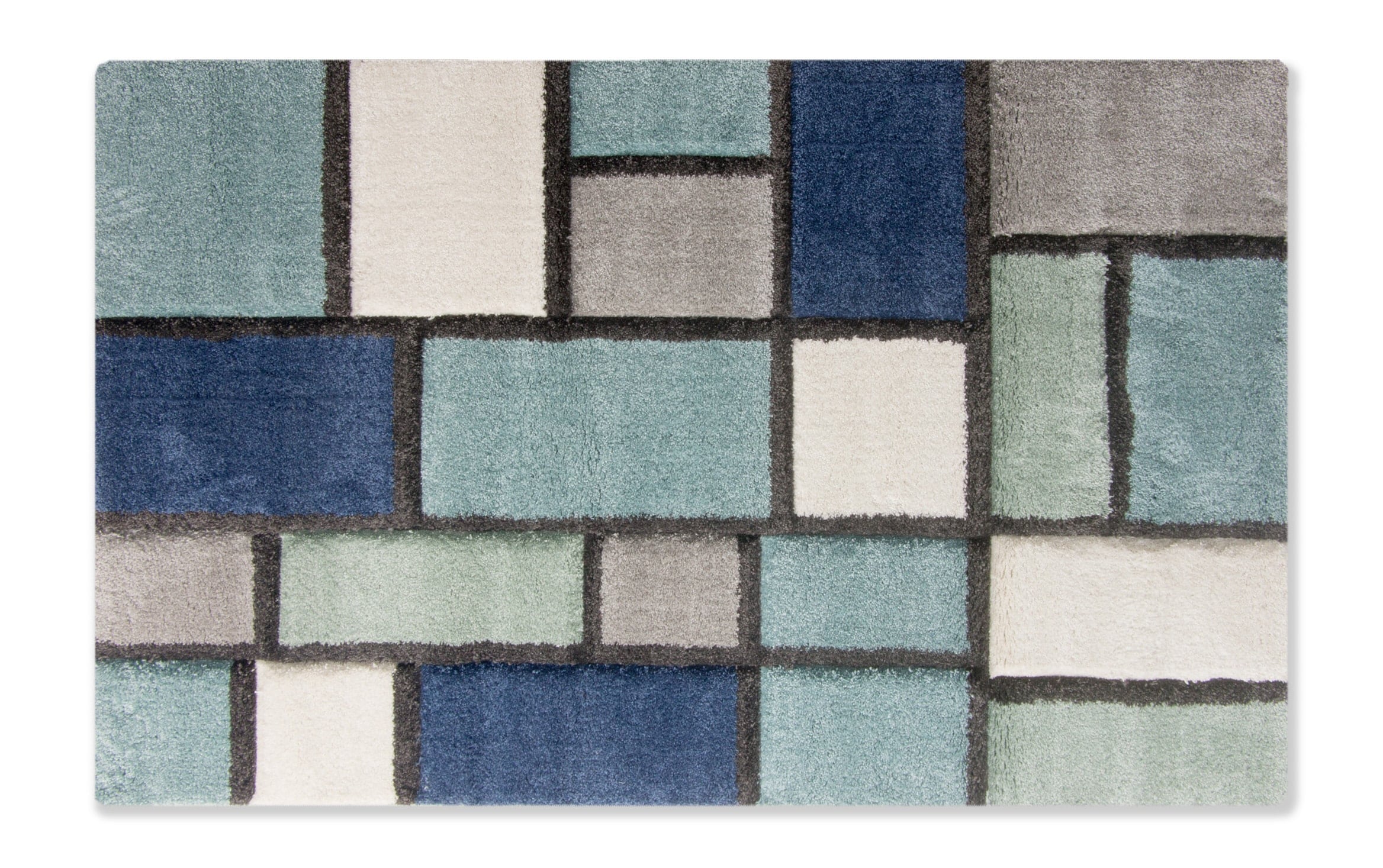 Blue Tiles 5 X 7 3 Rug Outlet Bobs Blue Tiles 5 X 7 3 Rug Outlet