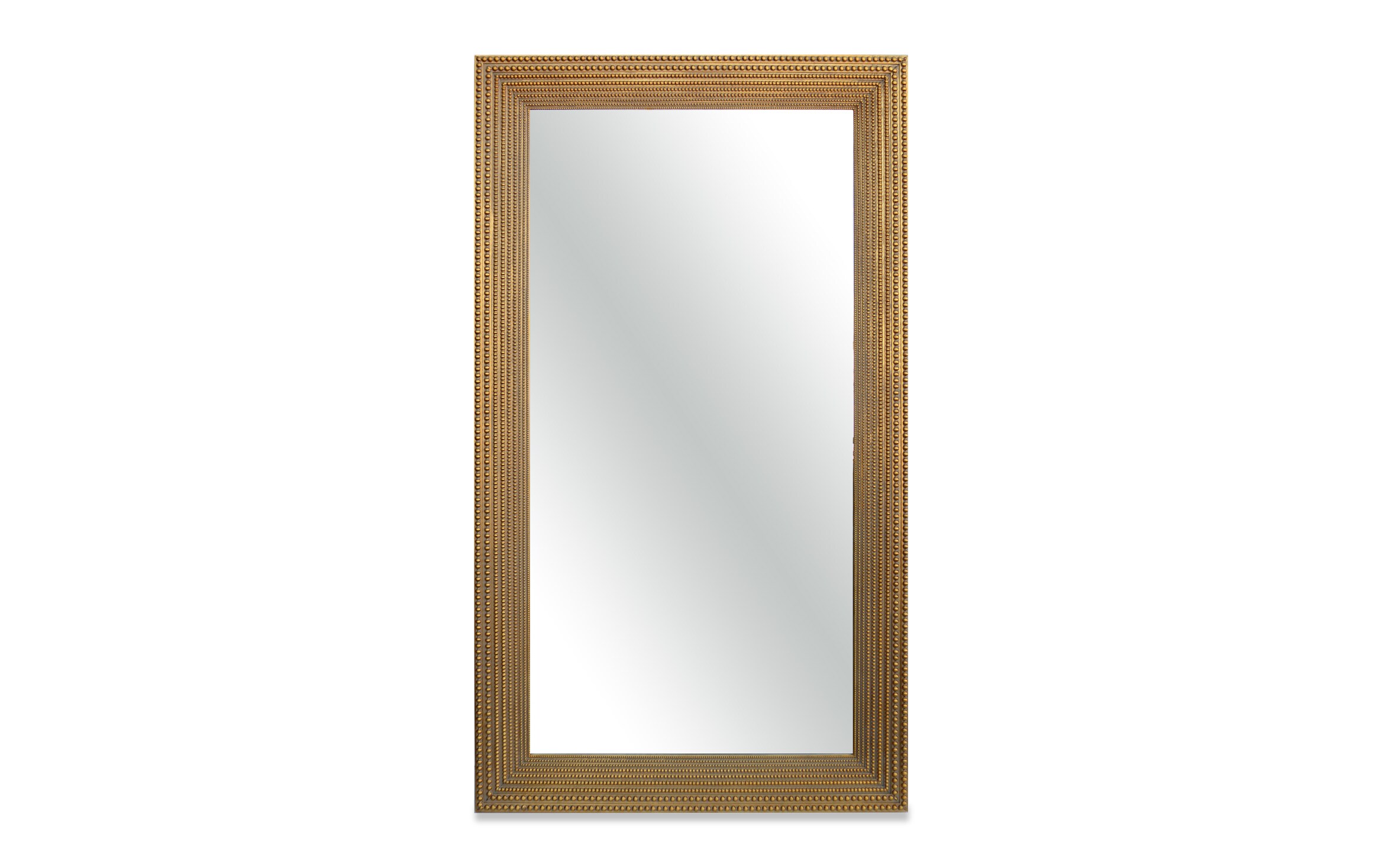 Gold Beaded Leaner Mirror Bob S Discount Furniture