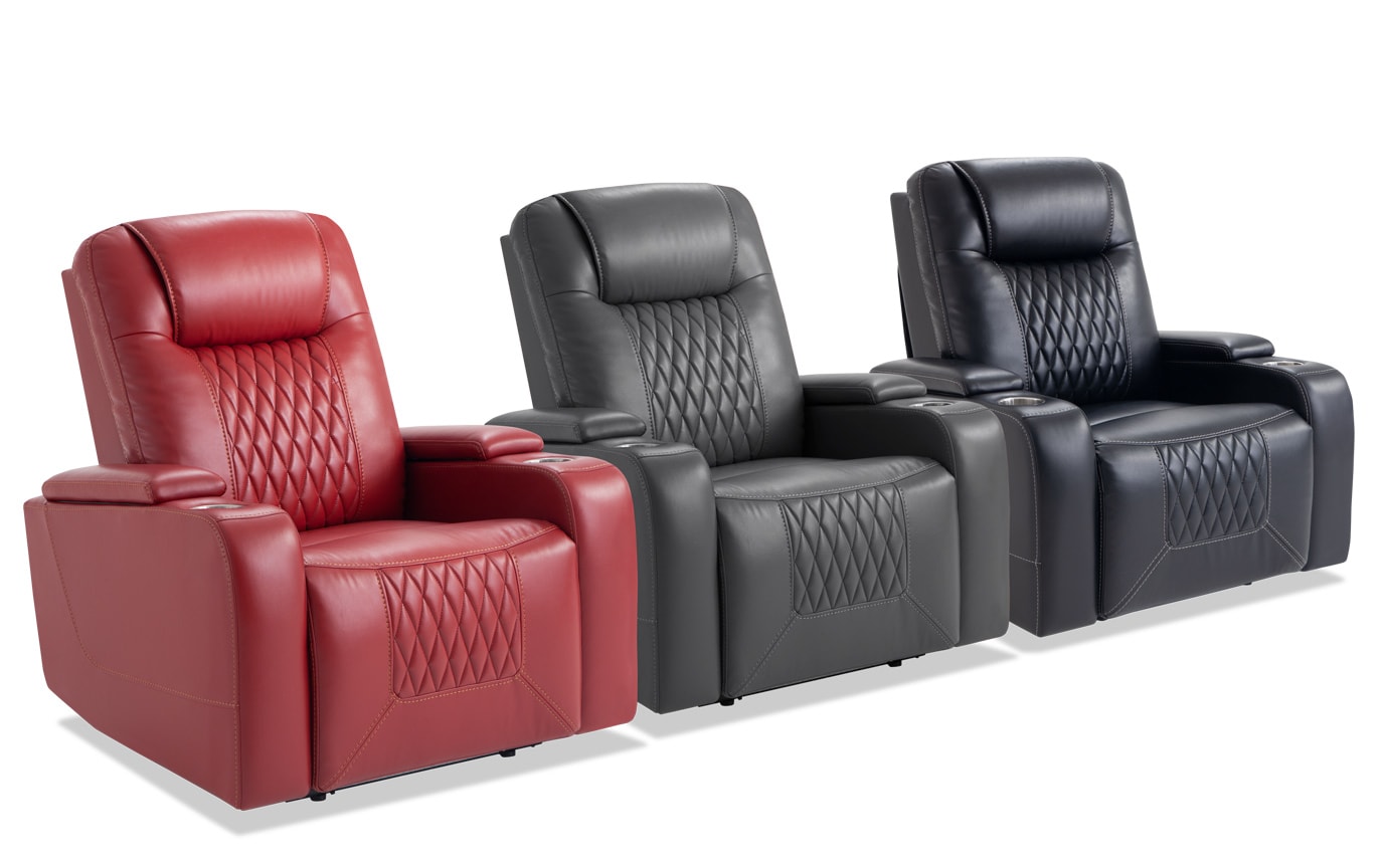 Showtime 3 Piece Home Theater Power Recliner Set