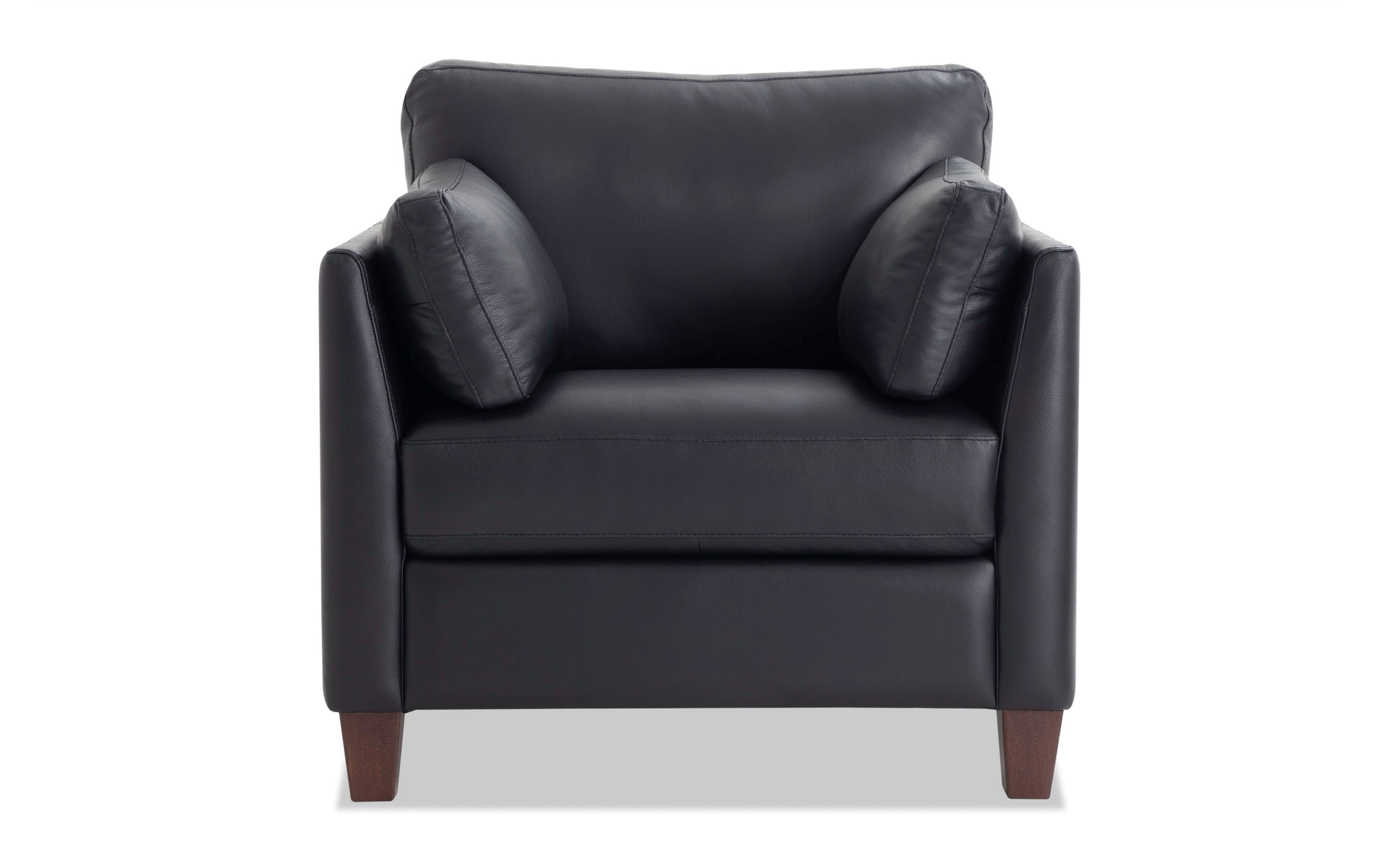 Antonio Black Leather Chair Bob S, Black And White Leather Chair