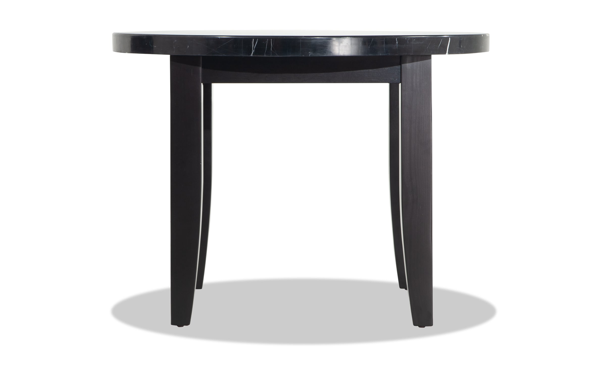 Montibello 40 Black Marble Round Dining Table Bobs Discount Furniture