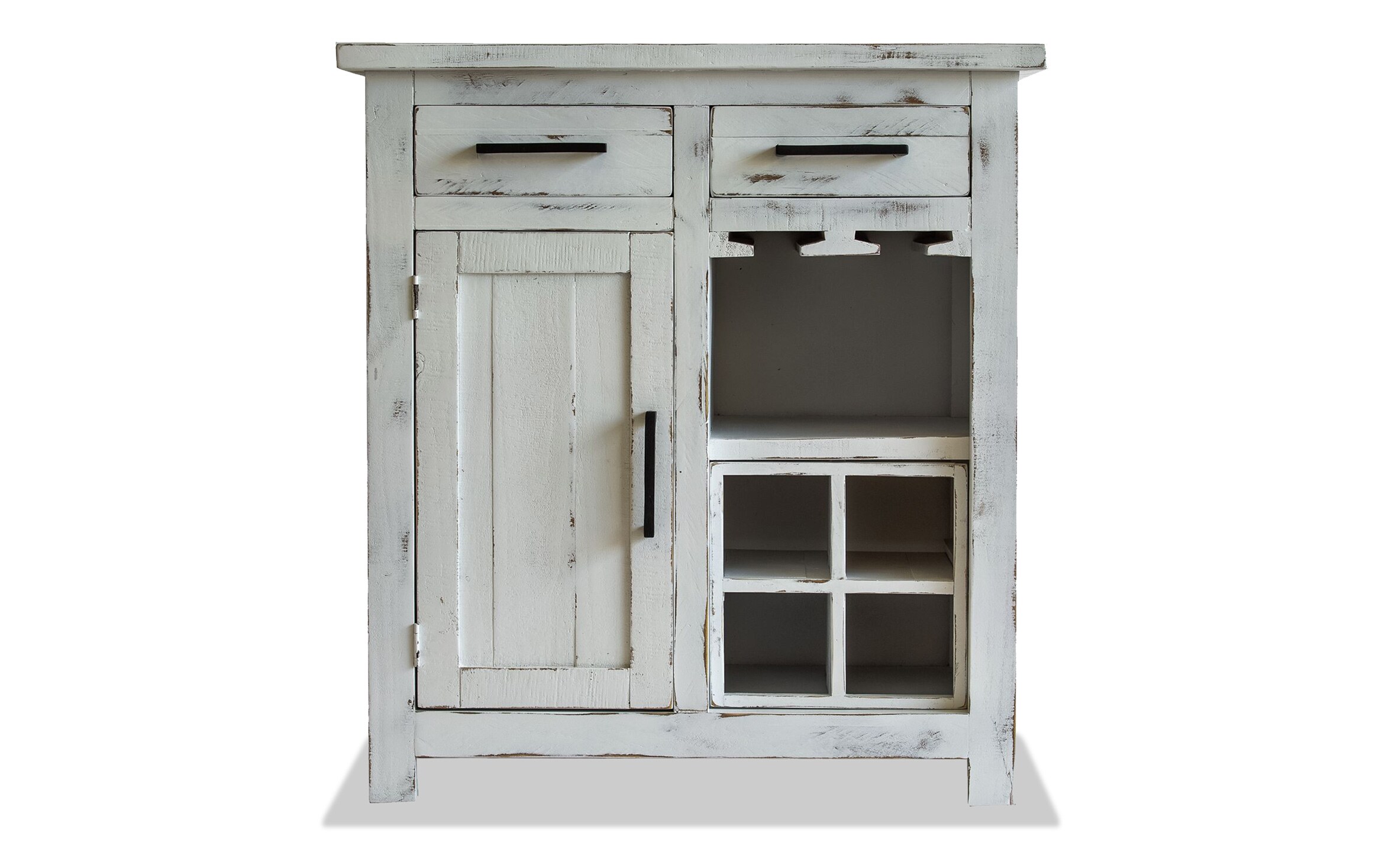 Modena White Wine Cabinet Outlet Bobs Com