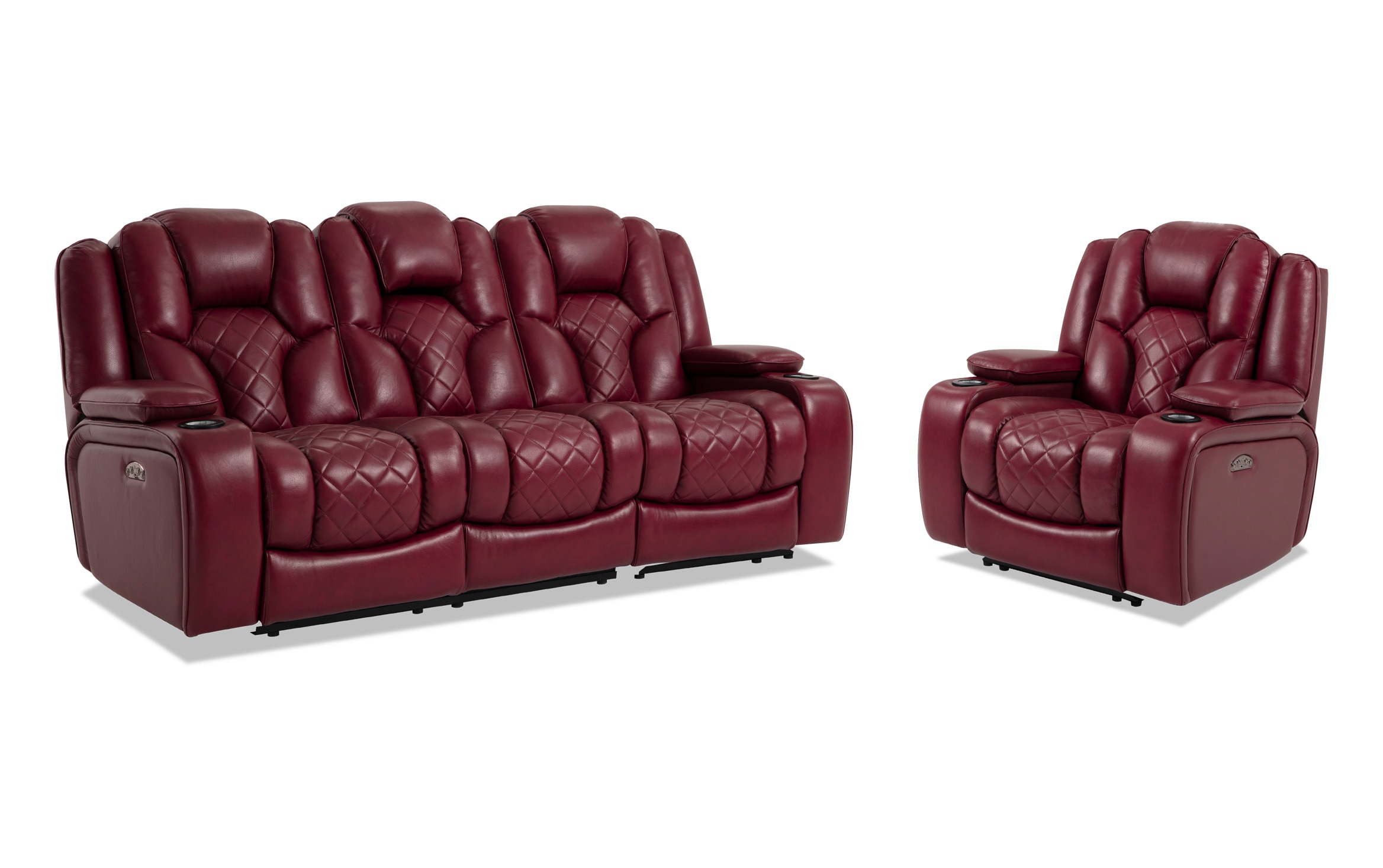 panther leather power reclining sofa