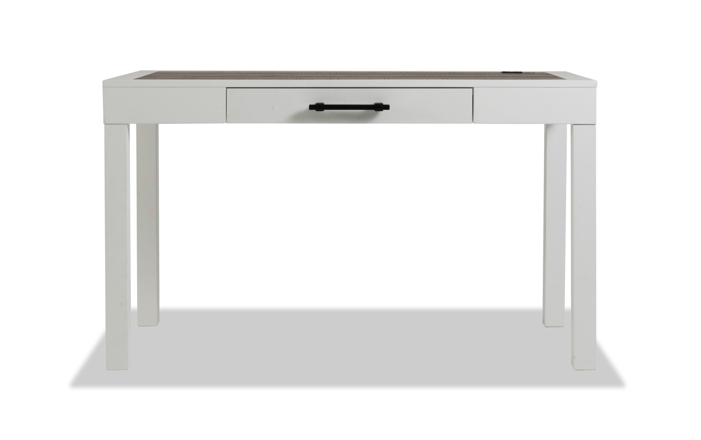 Fusion White & Brown Desk | Bob's Discount Furniture