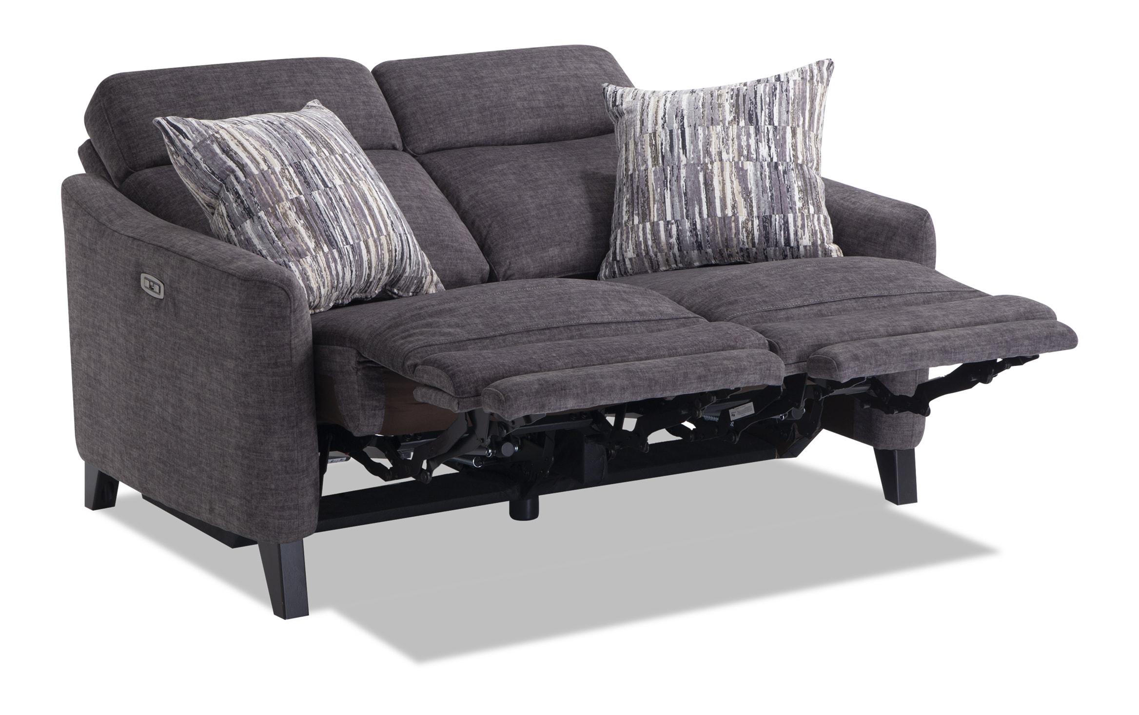 symmetry fabric power reclining sofa