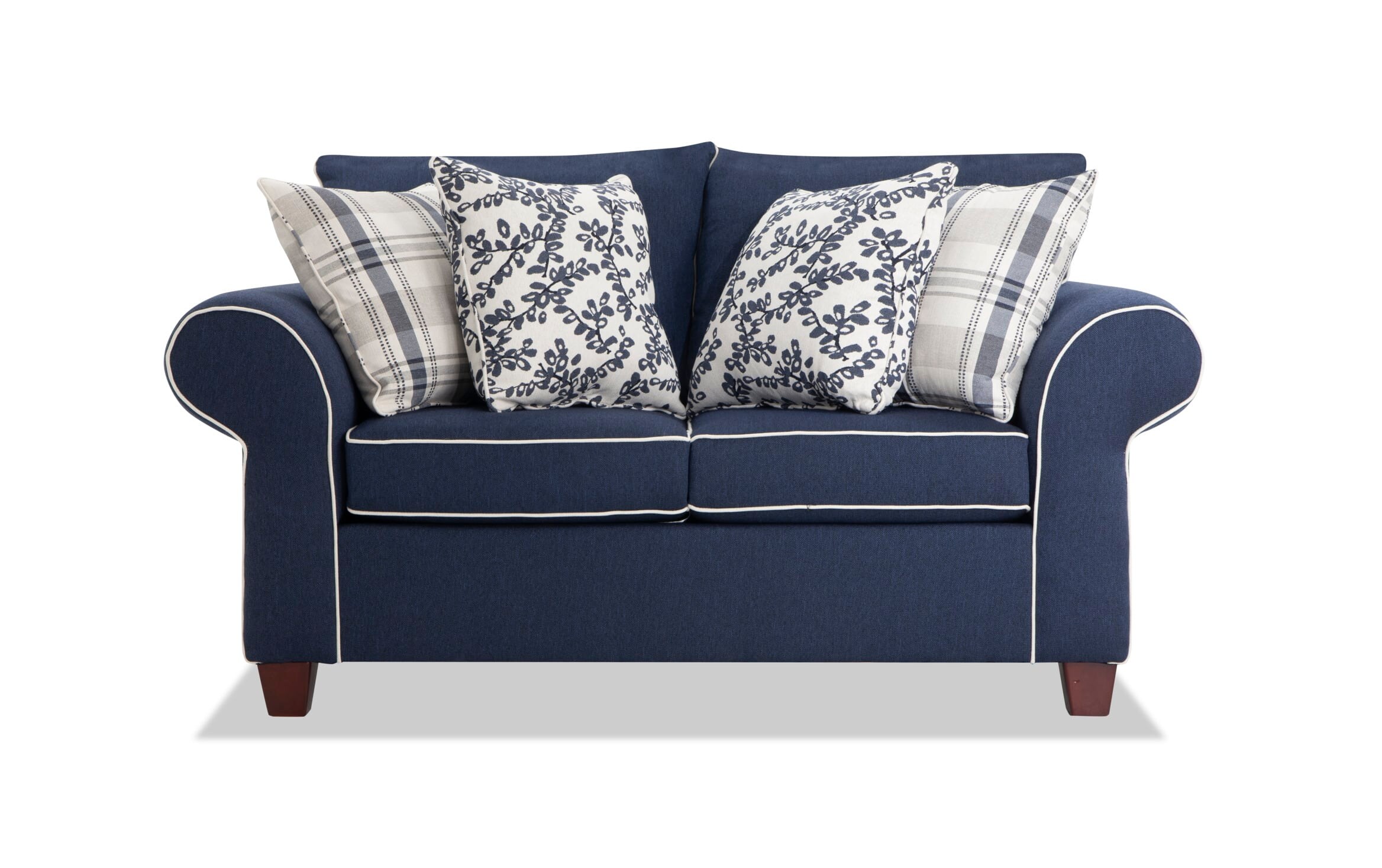 Spencer Navy Loveseat Bobs Com