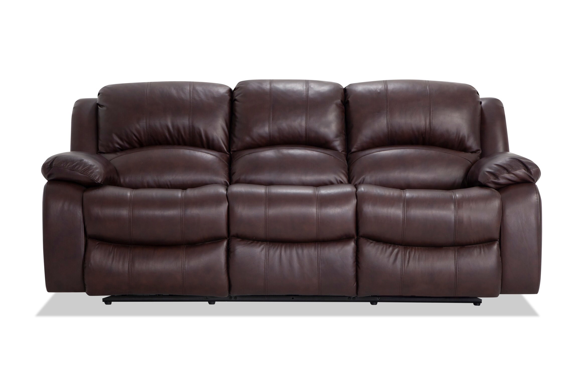 Olympus Brown Leather Power Reclining, Leather Power Reclining Sectional