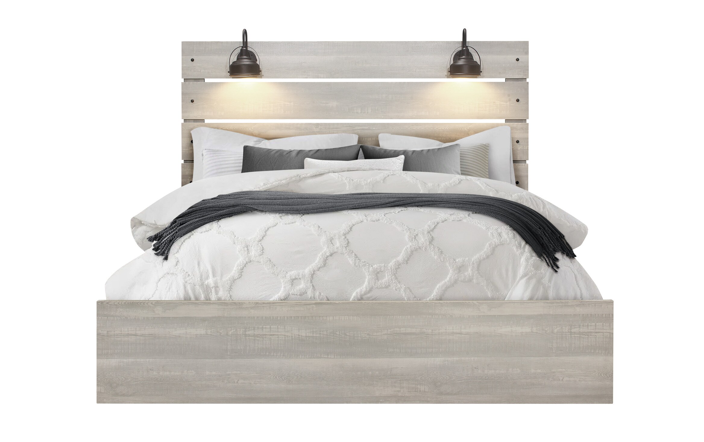 Domenic White Queen Bed Bob, Bobs Furniture Bed Frames