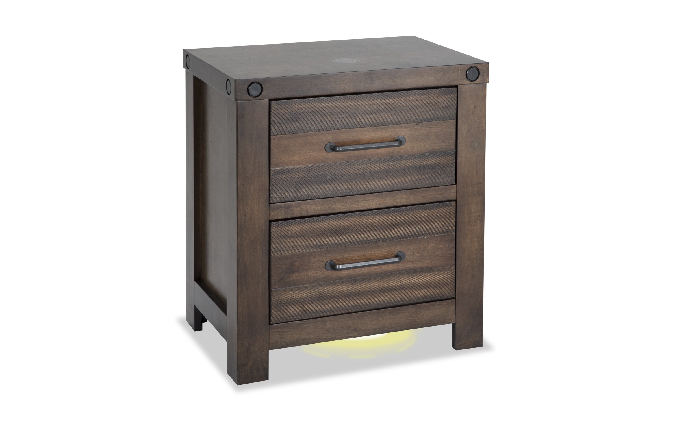 nightstand with light underneath