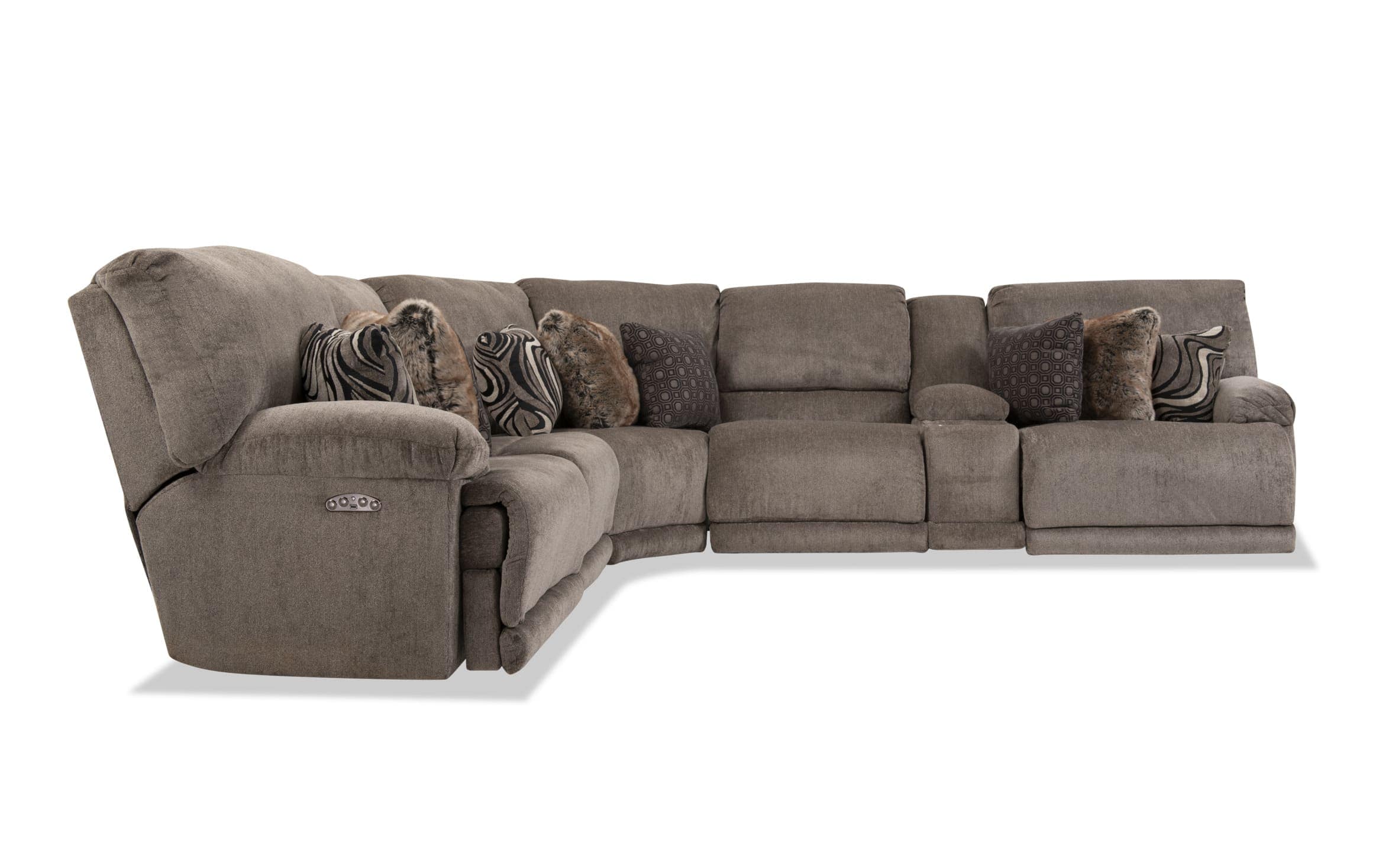 6 Piece Reclining Sectional Sofa | Baci Living Room