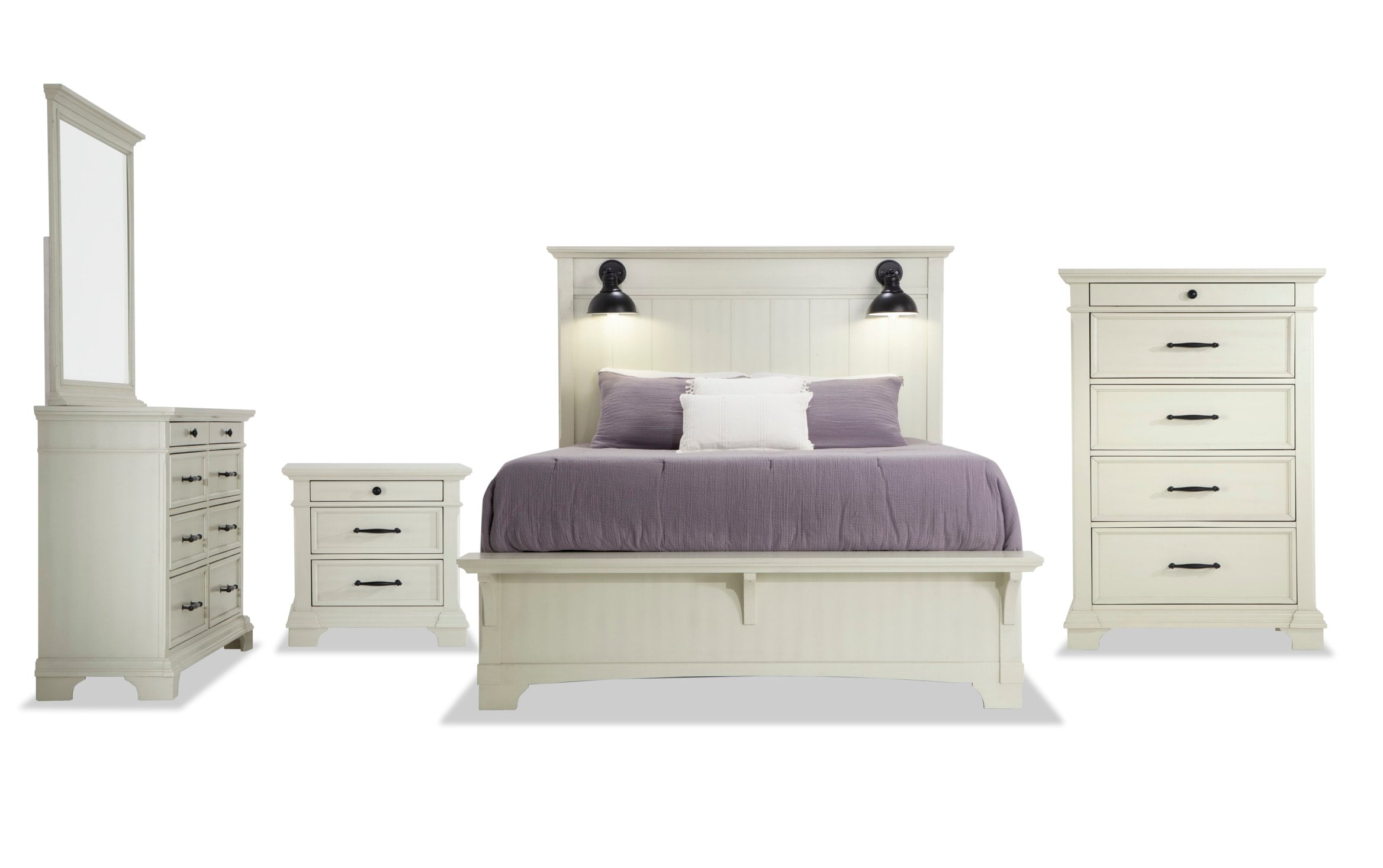 Charleston King Bedroom Set Bob S, King Size Bed Sets Bobs Furniture
