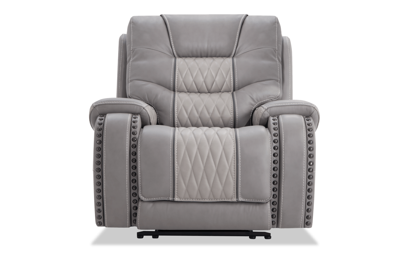 walker gray power reclining sofa