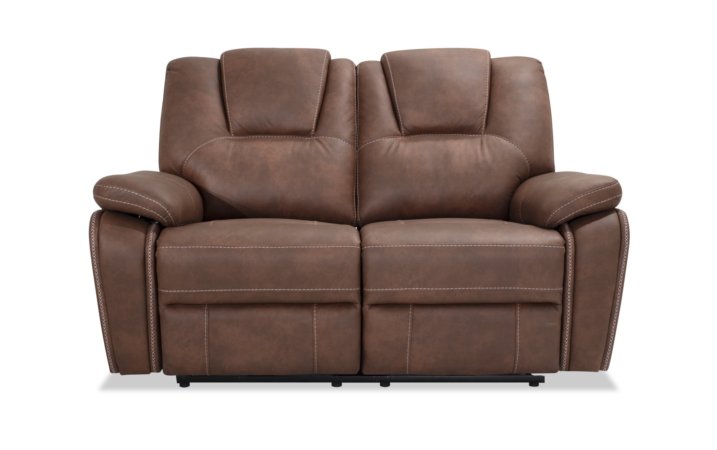 manual reclining love seat