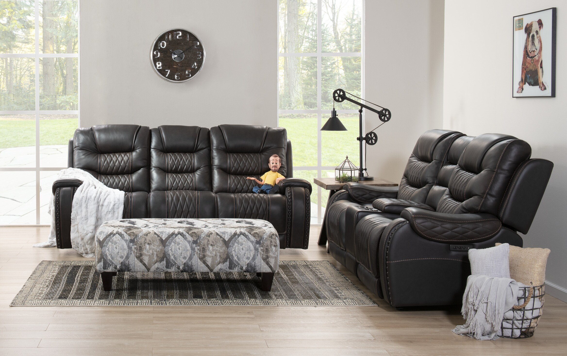 walker espresso power reclining sofa