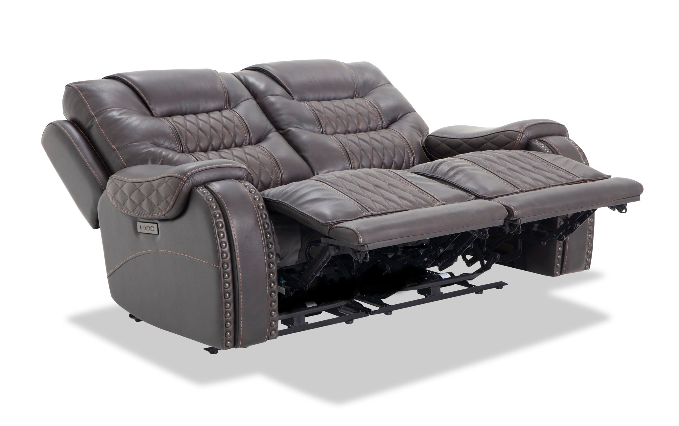 walker espresso power reclining sofa