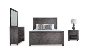 Calvin 4 Piece Gray Queen Bedroom Set | Bob's Discount Furniture