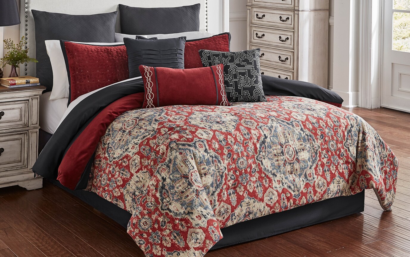 Lily Queen 9 Piece Comforter Set Bobs Com