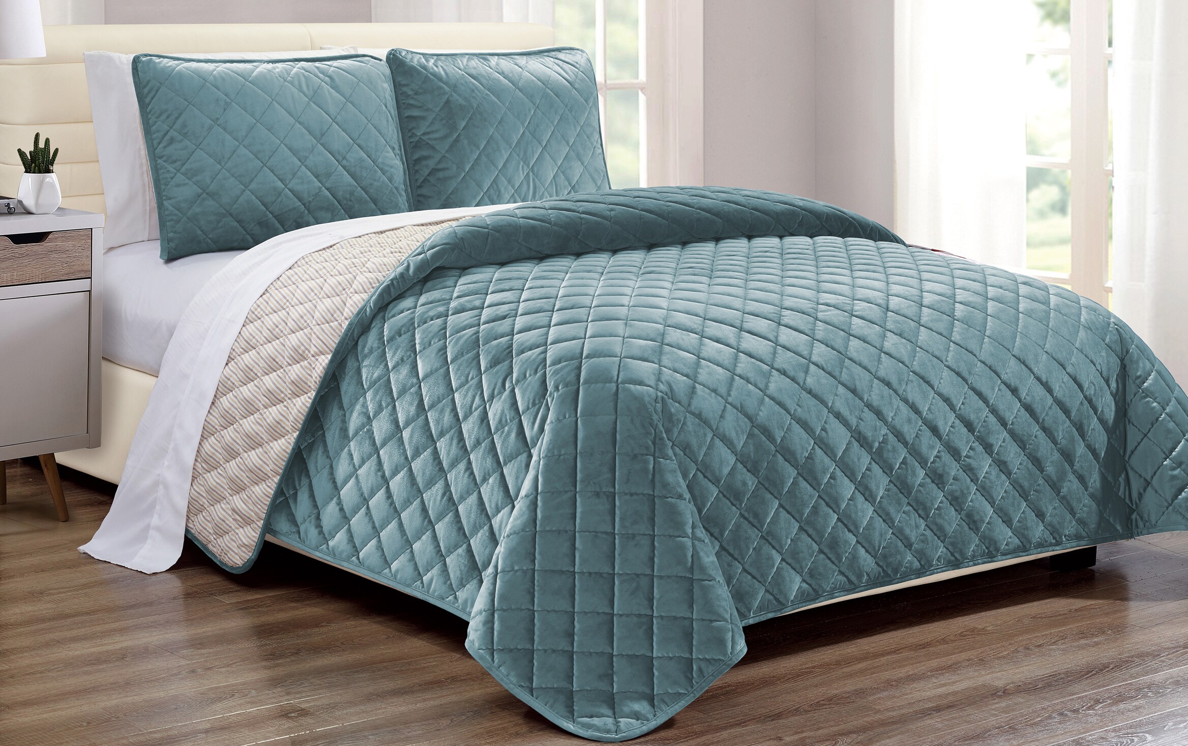 teal coverlet queen