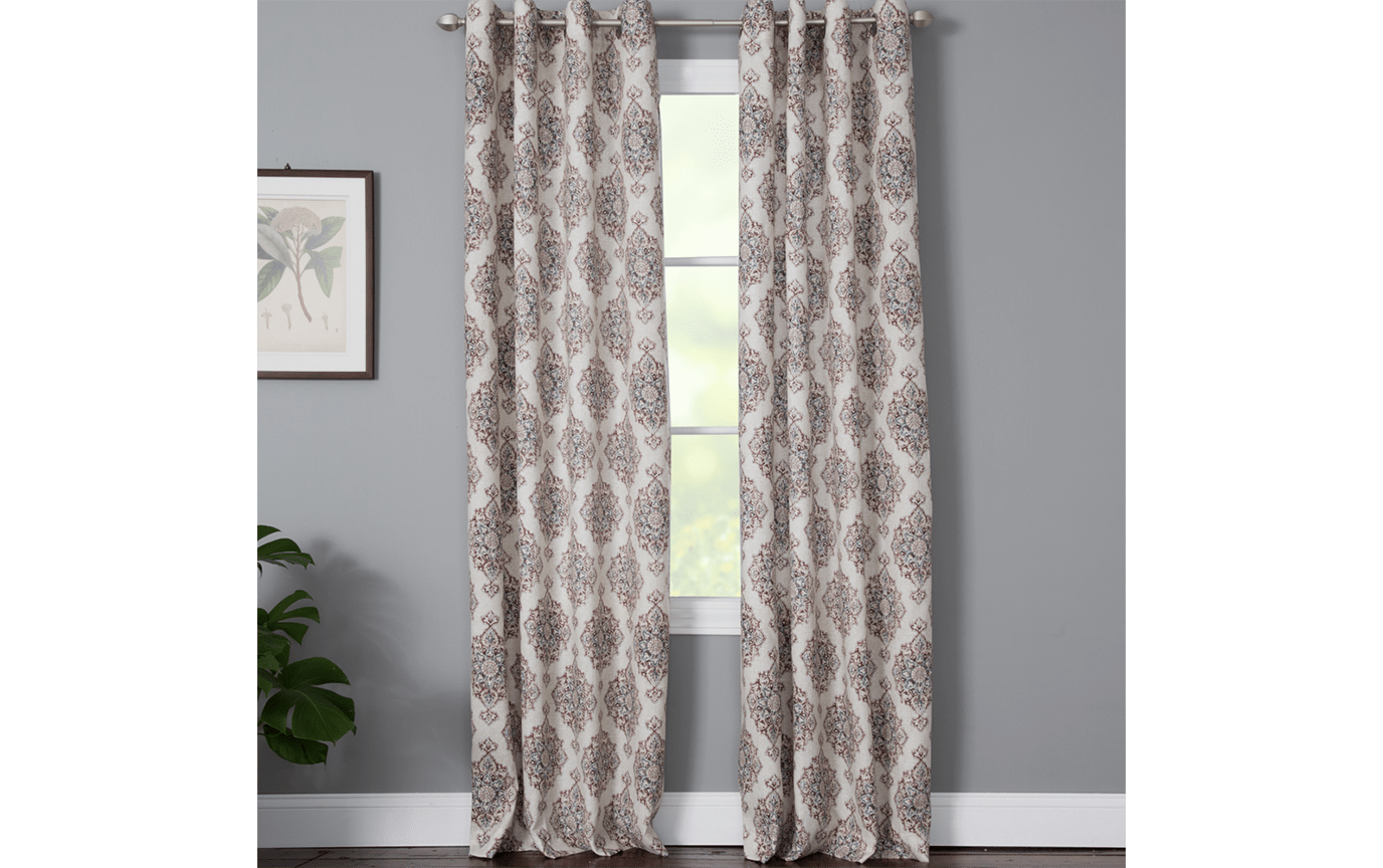Vivian 50 X 63 Blush Curtain Panel Bobs Com