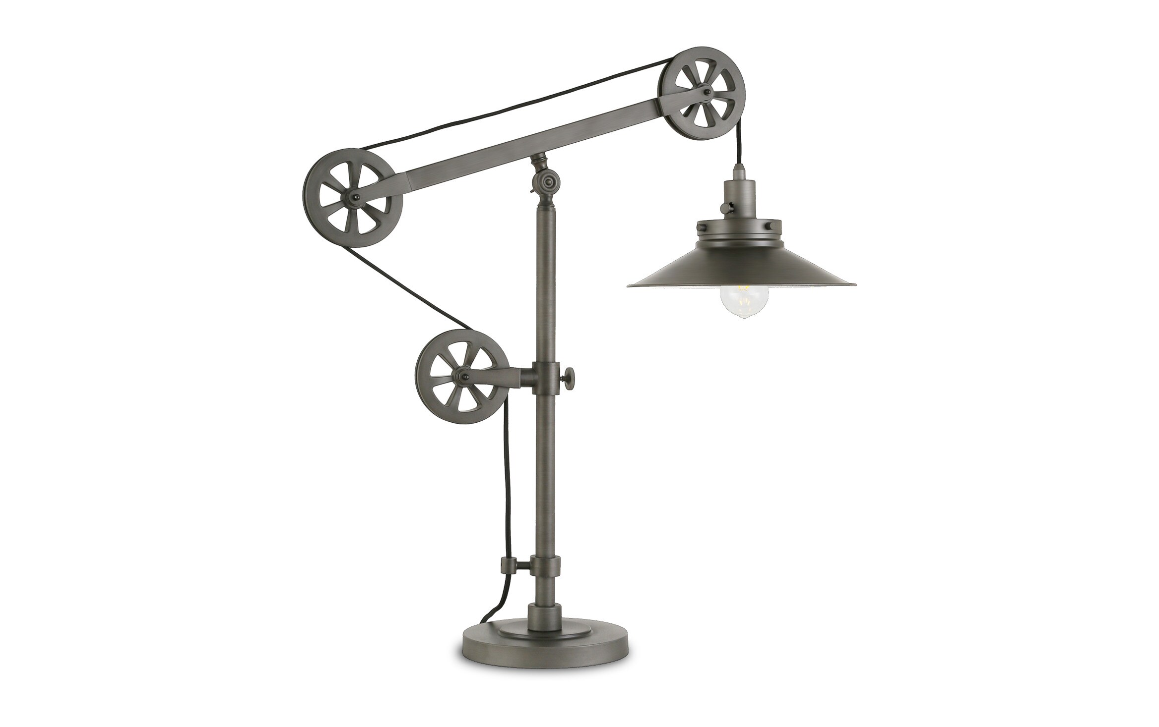 steel table lamp