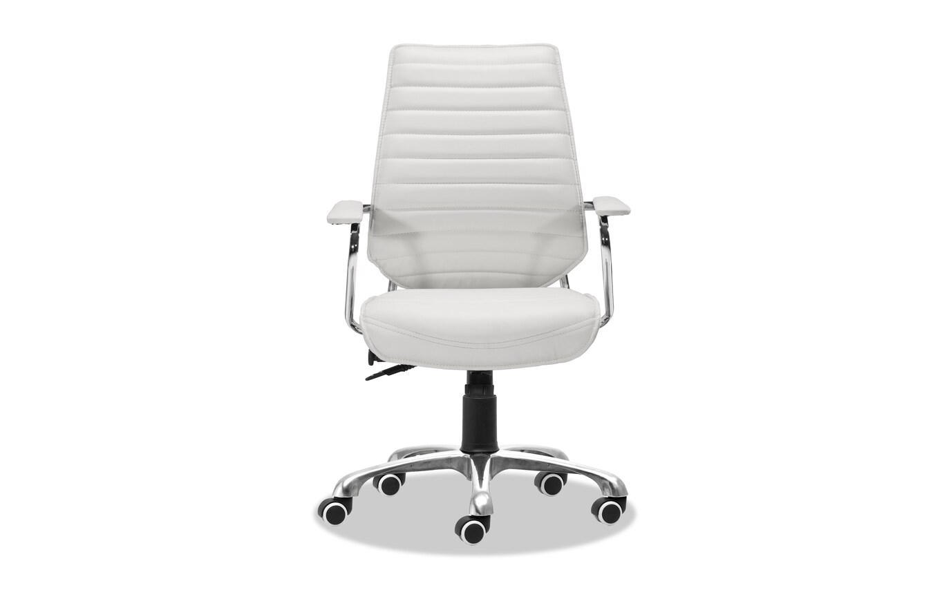Jordi White Low Back Office Chair | Bob's Discount Furniture