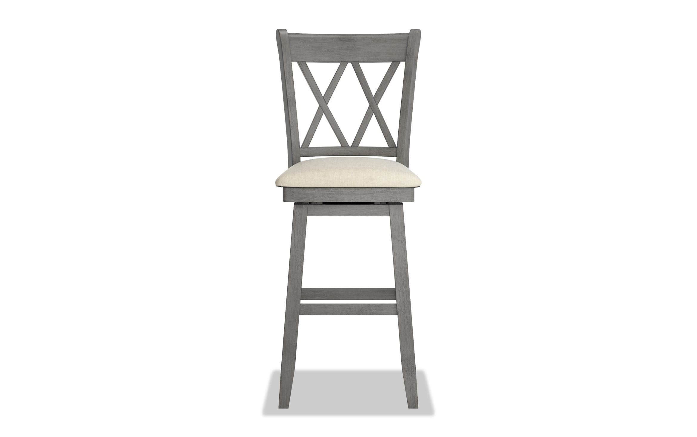 Poly Gray Swivel Bar Stool Bobs Discount Furniture