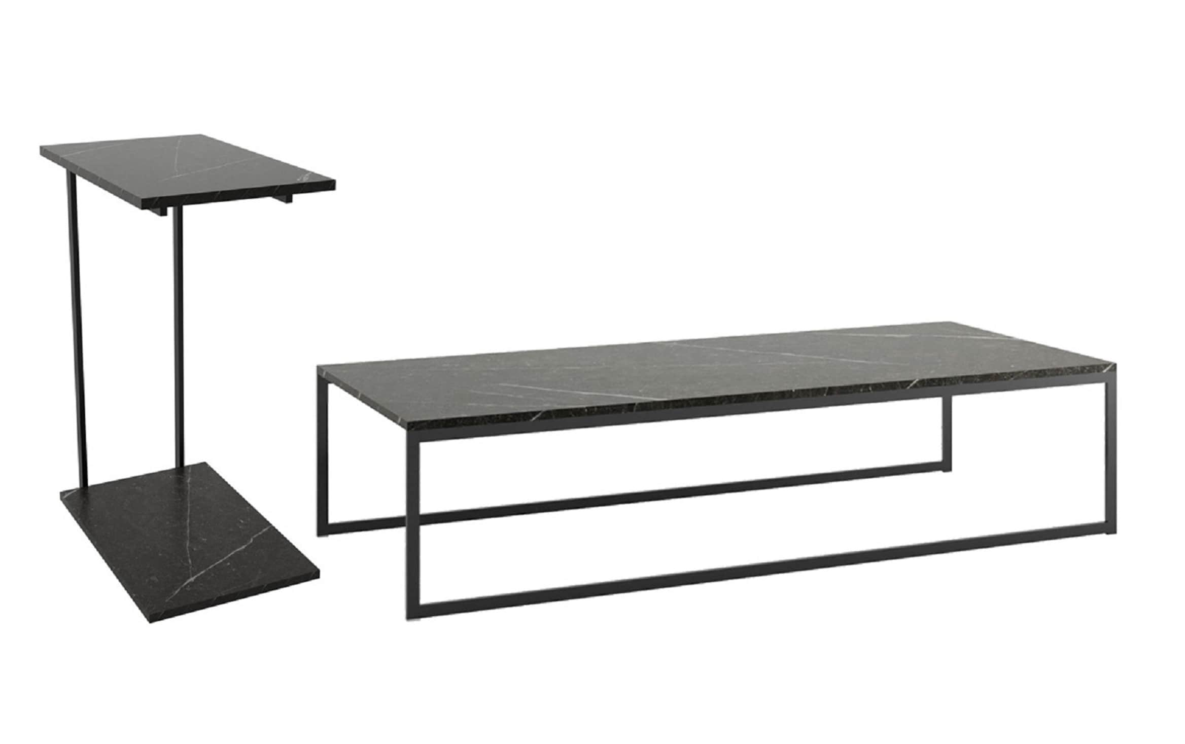 Rae Black Marble Coffee Table Set Bobs Com