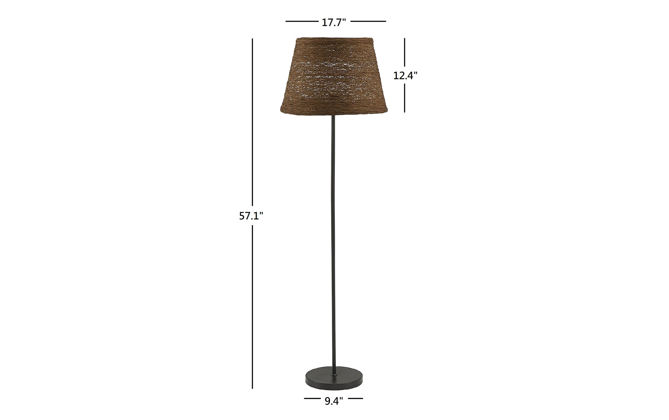 Porsha Black Floor Lamp | Bob's Discount Furniture