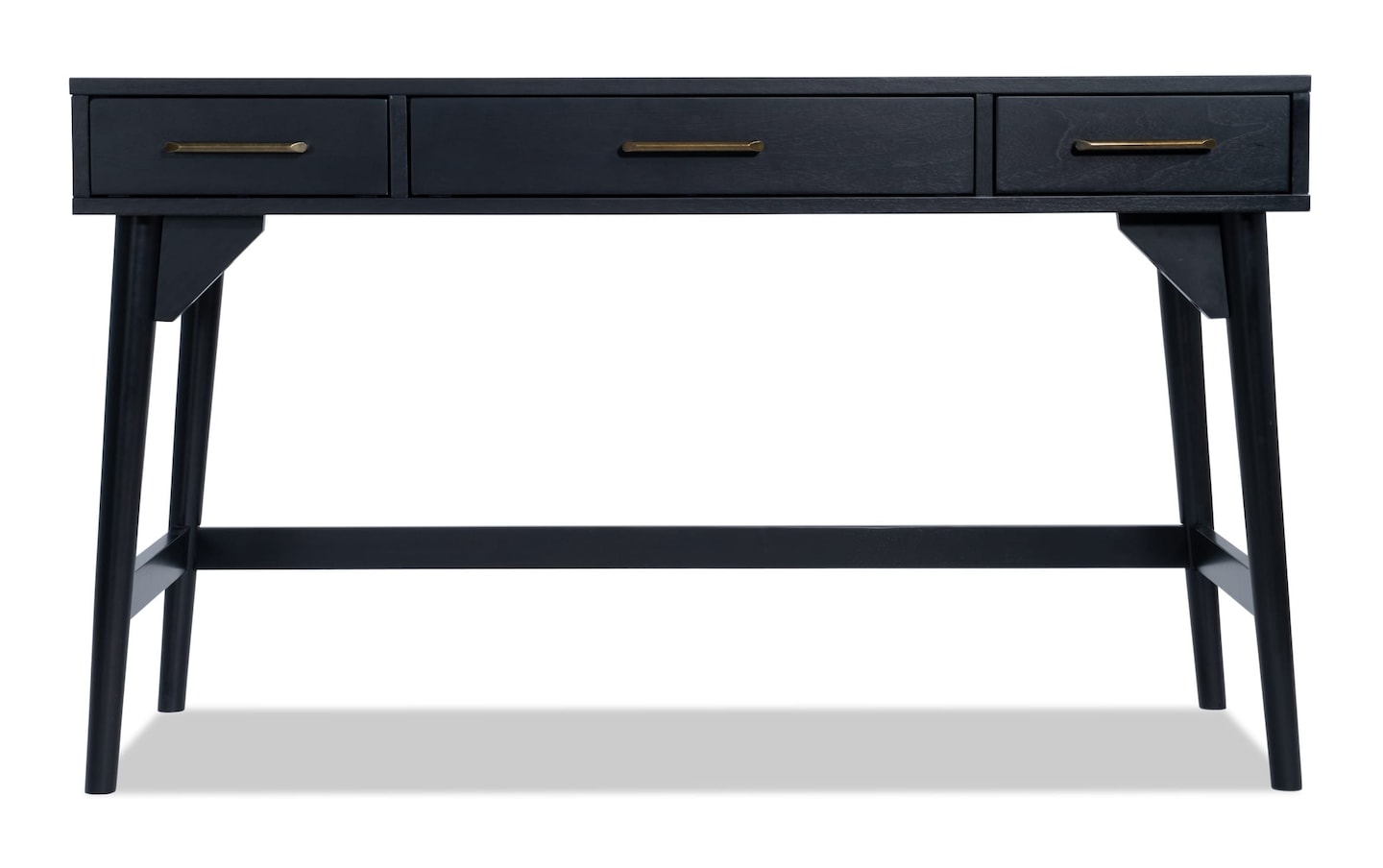 Bettie Black 3 Drawer Writing Desk | Bob's Discount
