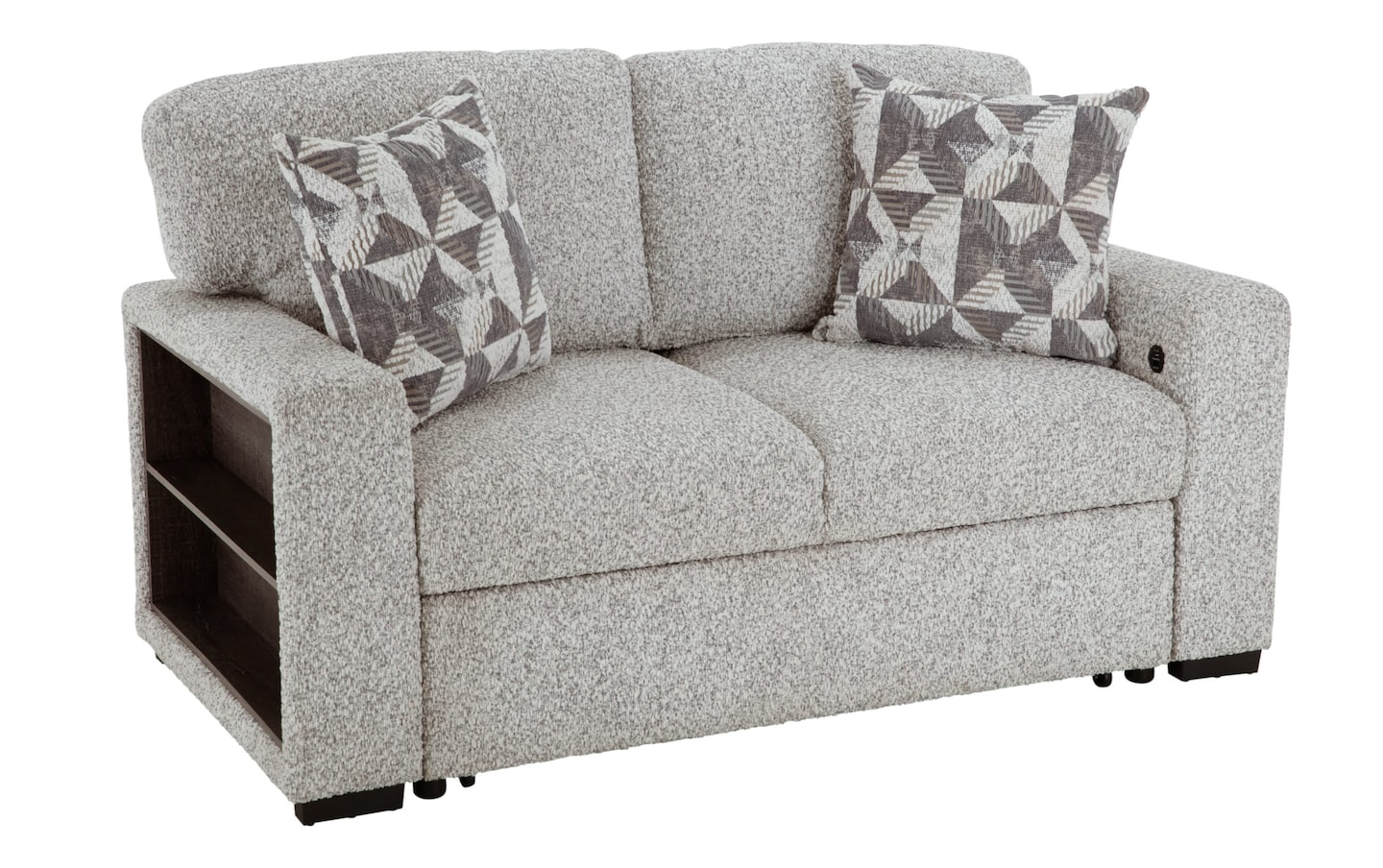 Sidekick Gray 68'' Full Pop-Up Sleeper Loveseat with USB Sidekick Gray 68'' Full Pop-Up Sleeper Loveseat with USB