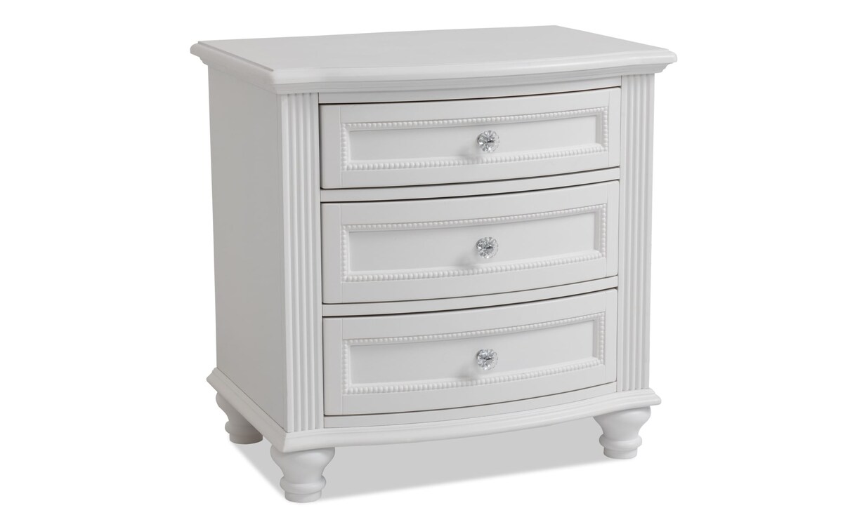 Madelyn White Nightstand white_finish Bob's Discount Furniture & Mattress Stores