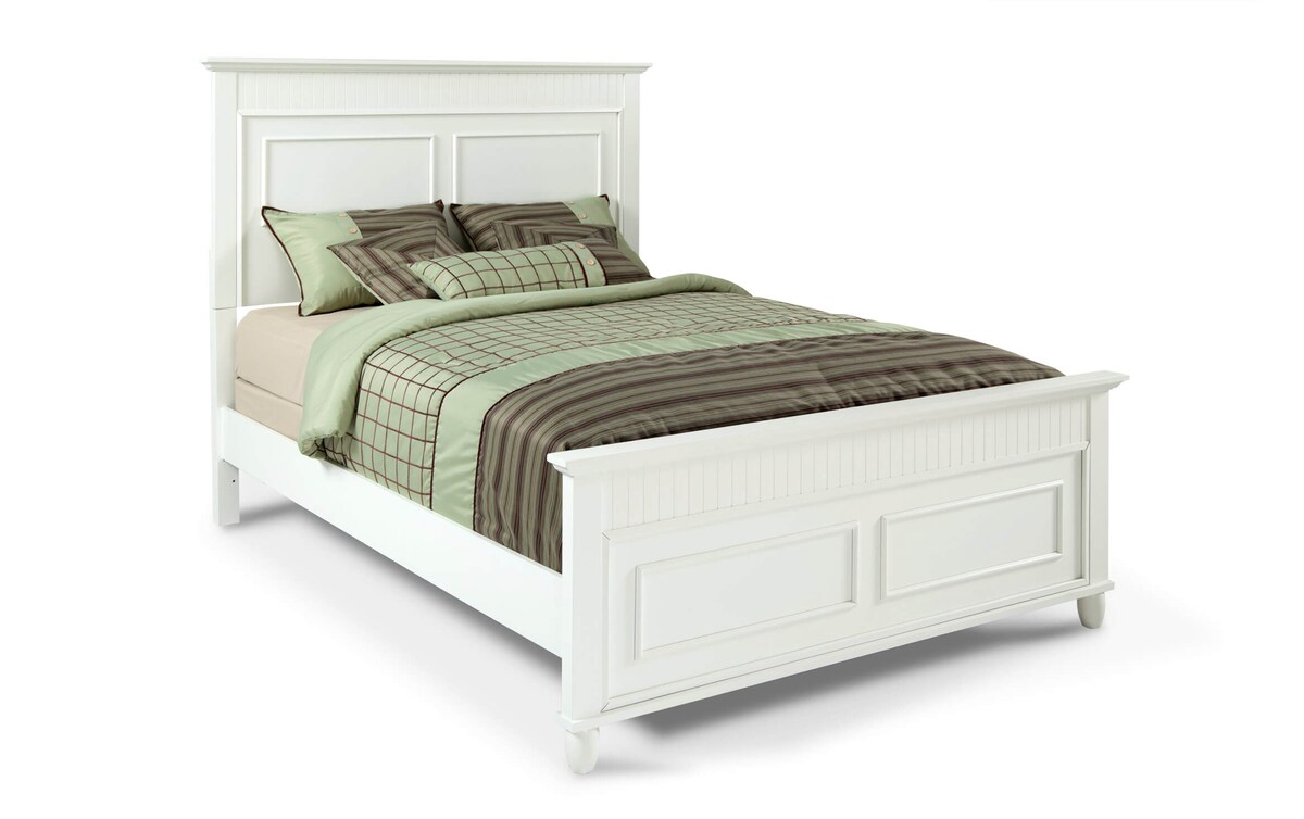 Spencer 5 Piece Queen White Bedroom Set with Chest white_finish Bob