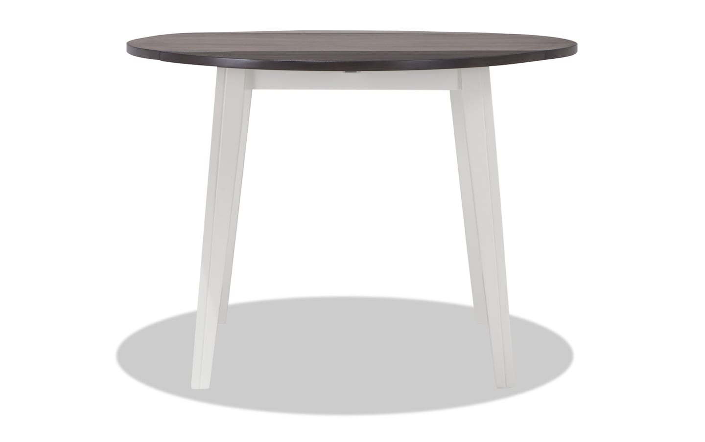 Blake Gray White Round Drop Leaf Dining Table Bob s Discount Furniture Mattress Store