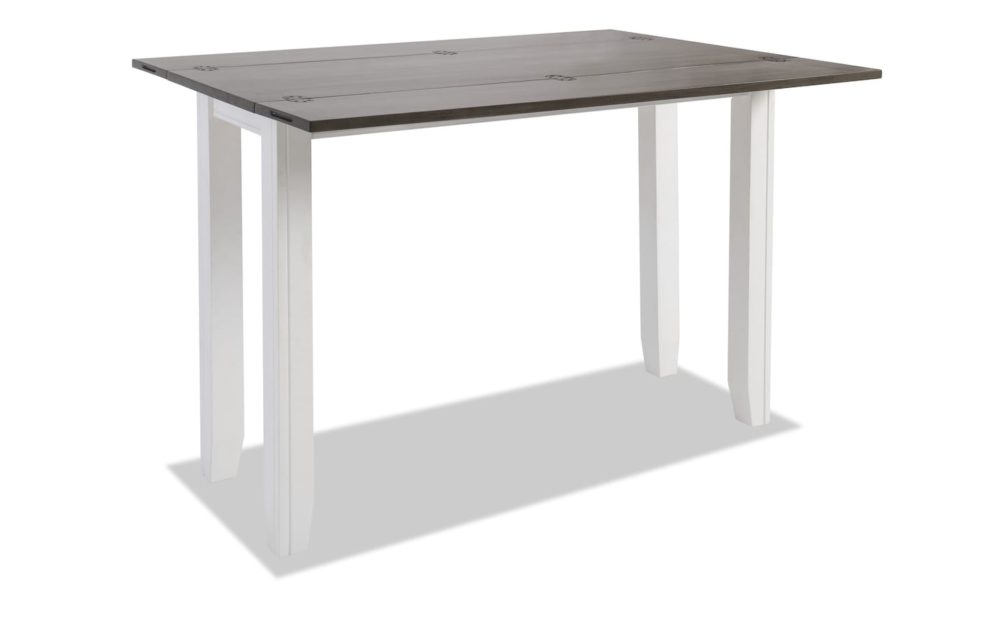 Blake Gray White Drop Leaf Counter Table White Finish   20018808071 Gallery 04 Wide 