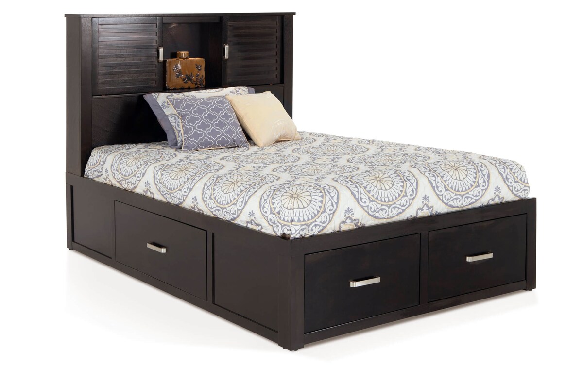 Dalton Full Espresso Storage Bed Bob's Discount Furniture & Mattress