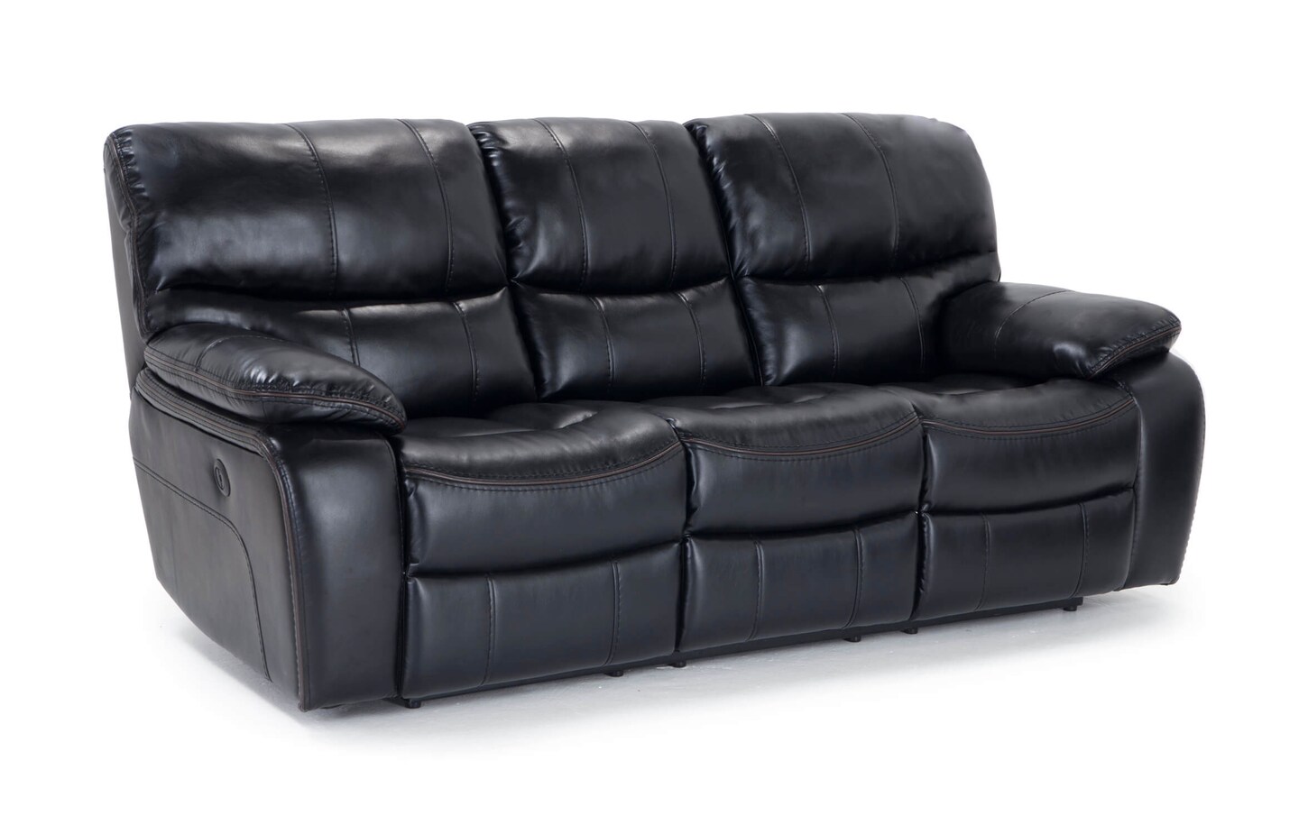 Avenger Black Power Reclining Sofa | black_color