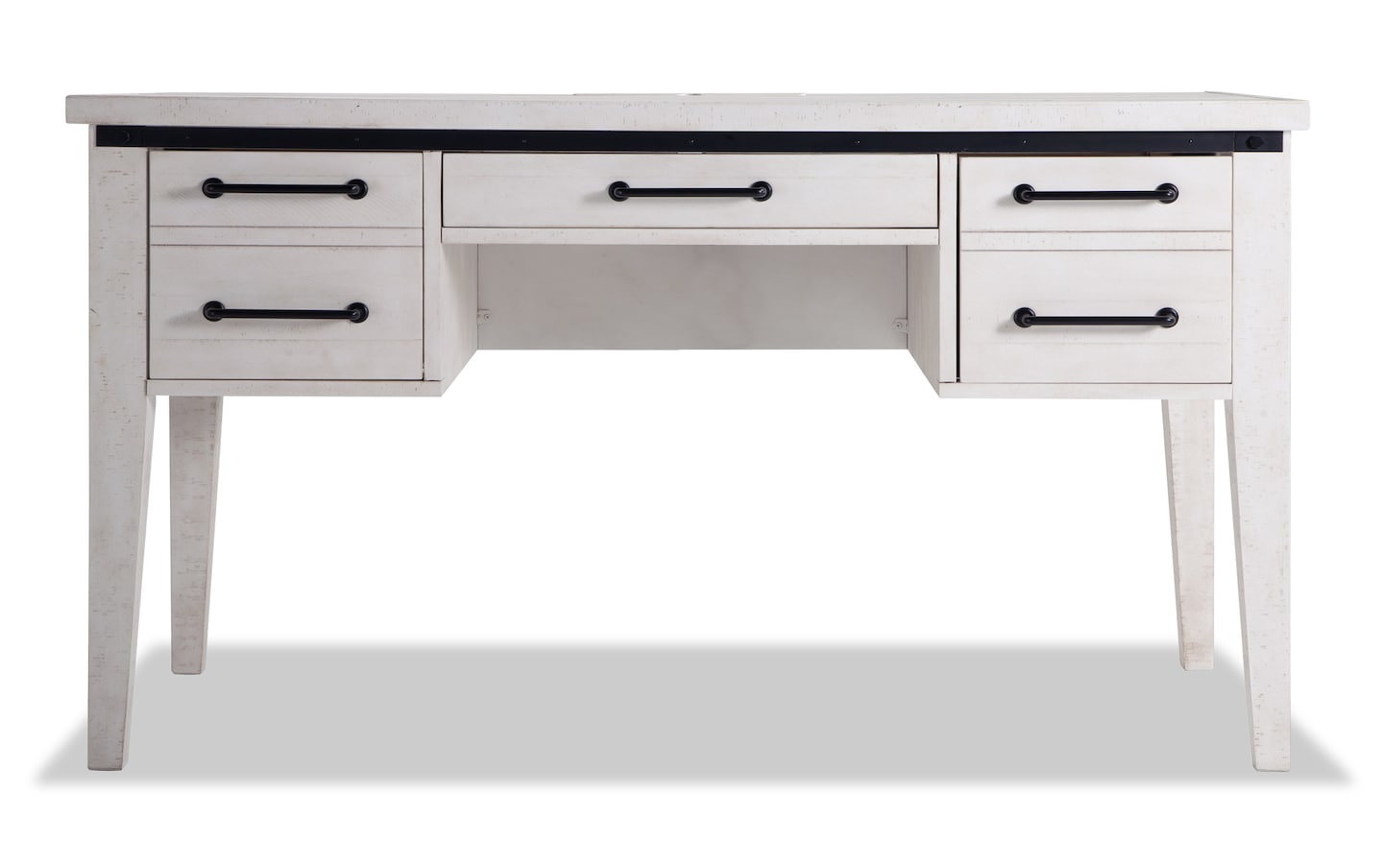 Montana White 3 Drawer Desk