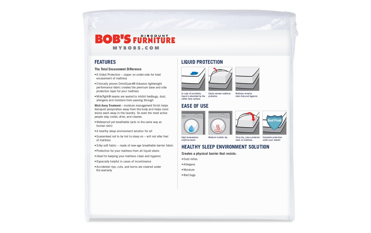 Dual California King BestMattress & Pillow Protector Bundle dualcalking