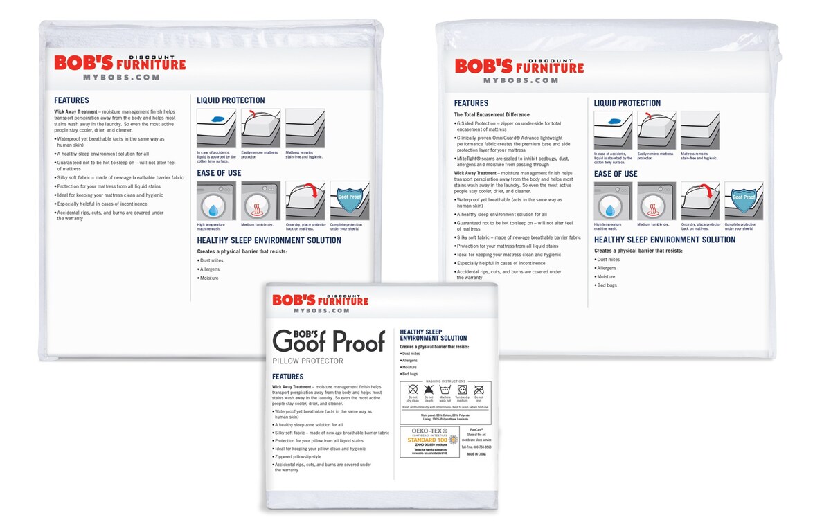 Dual California King BestMattress & Pillow Protector Bundle dualcalking