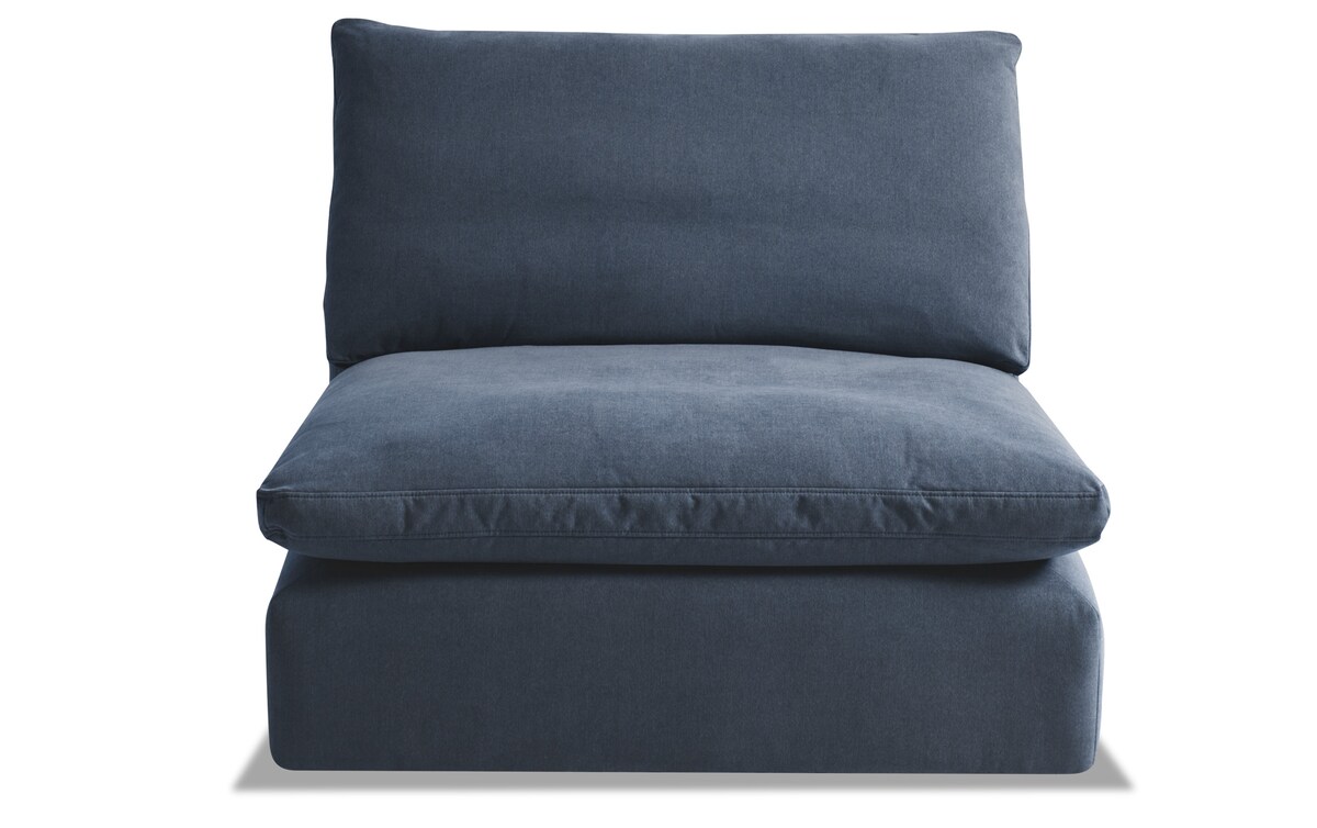Dream Navy Armless Chair Bob's Discount Furniture & Mattress Store