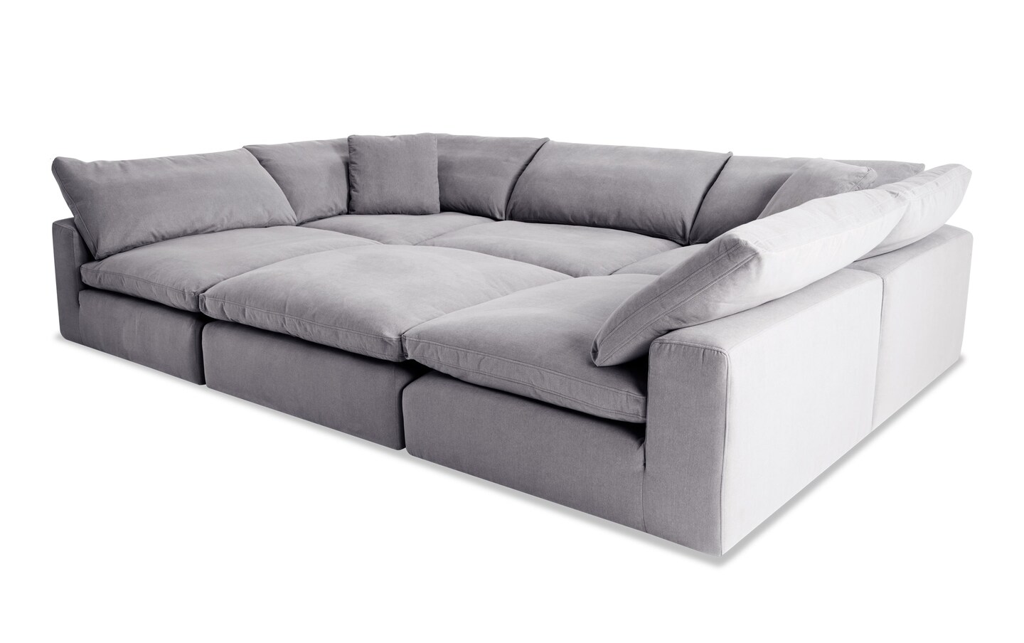 Bobs dream gray modular sectional discount