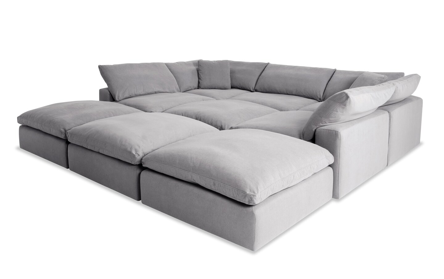 Dream Gray 131 9 Piece Modular Sectional