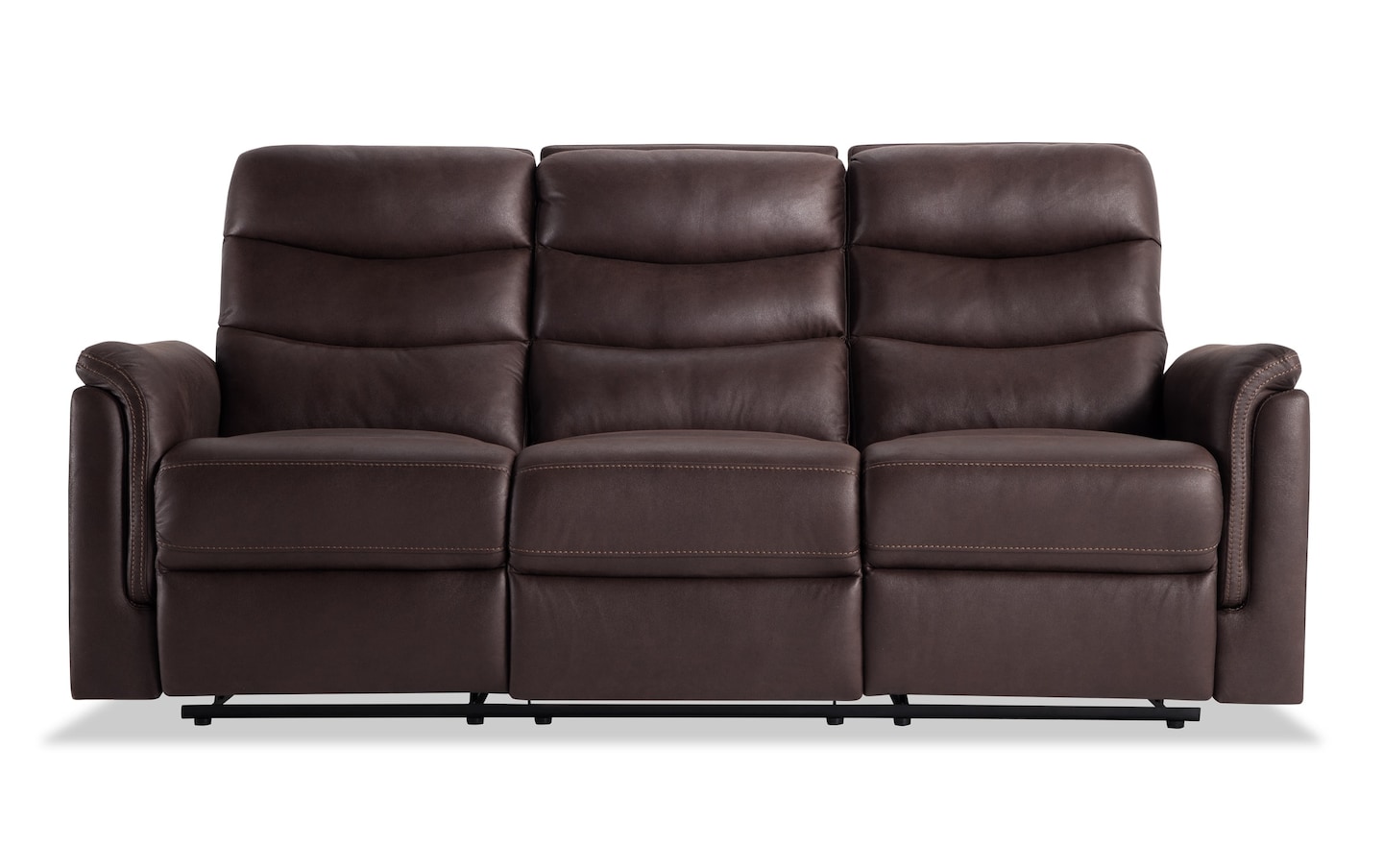 Forte Chocolate Power Reclining Sofa Bob s Discount Furniture Mattress Store