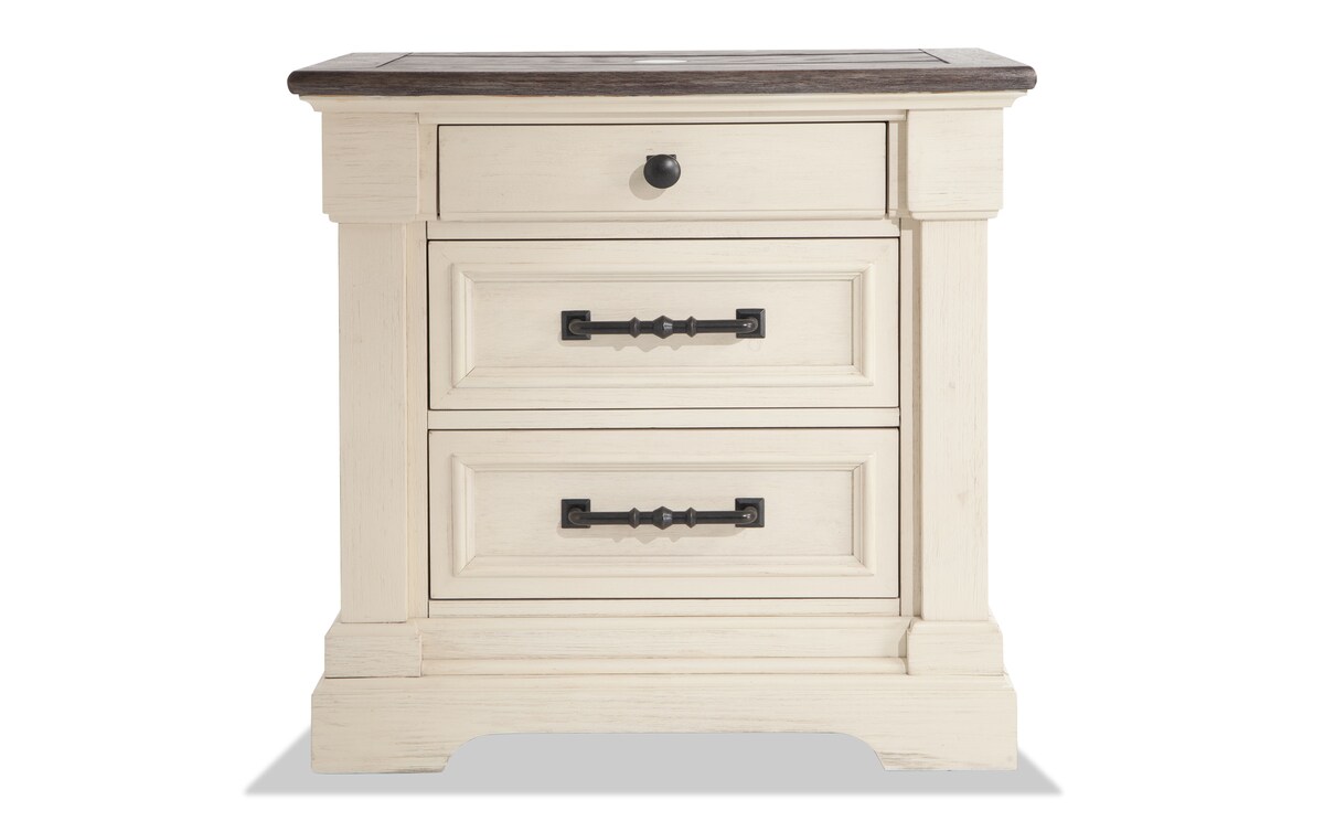 Laurel White Nightstand Bob's Discount Furniture & Mattress Store